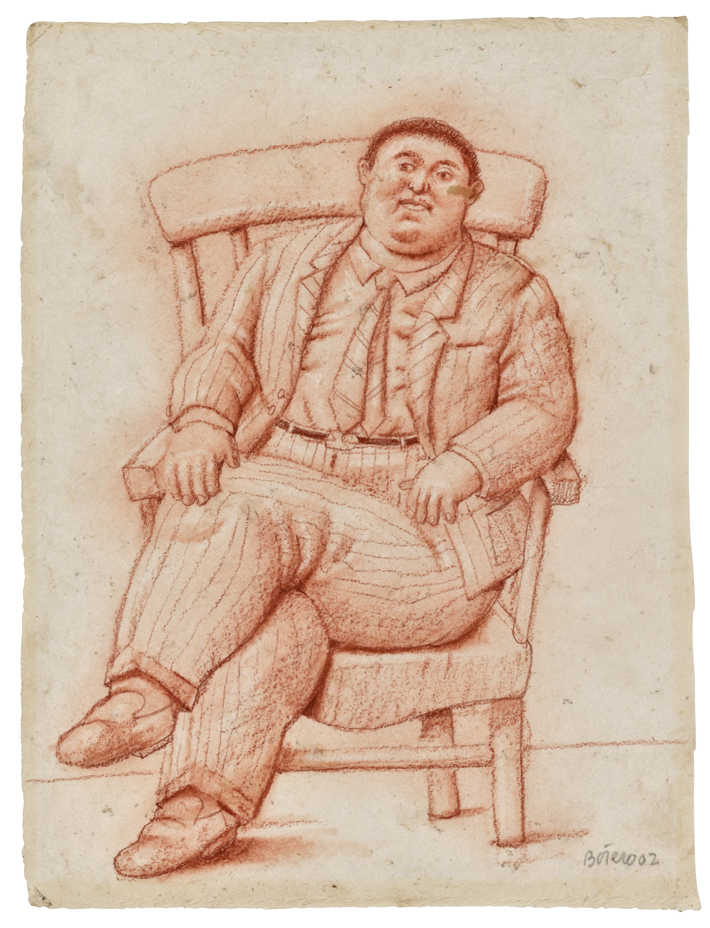 Fernando Botero — Сидящий мужчина