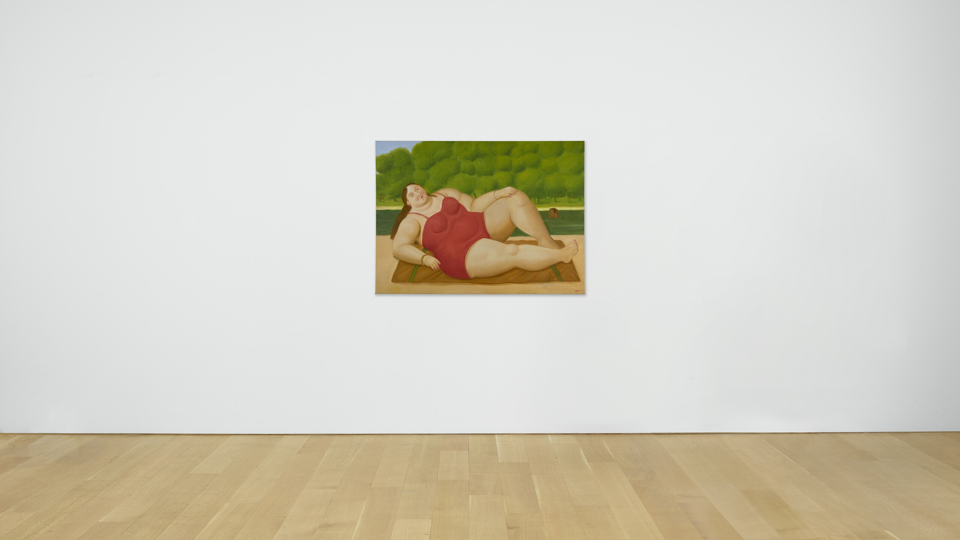 Fernando Botero — Купальщица в реке, изображение 3