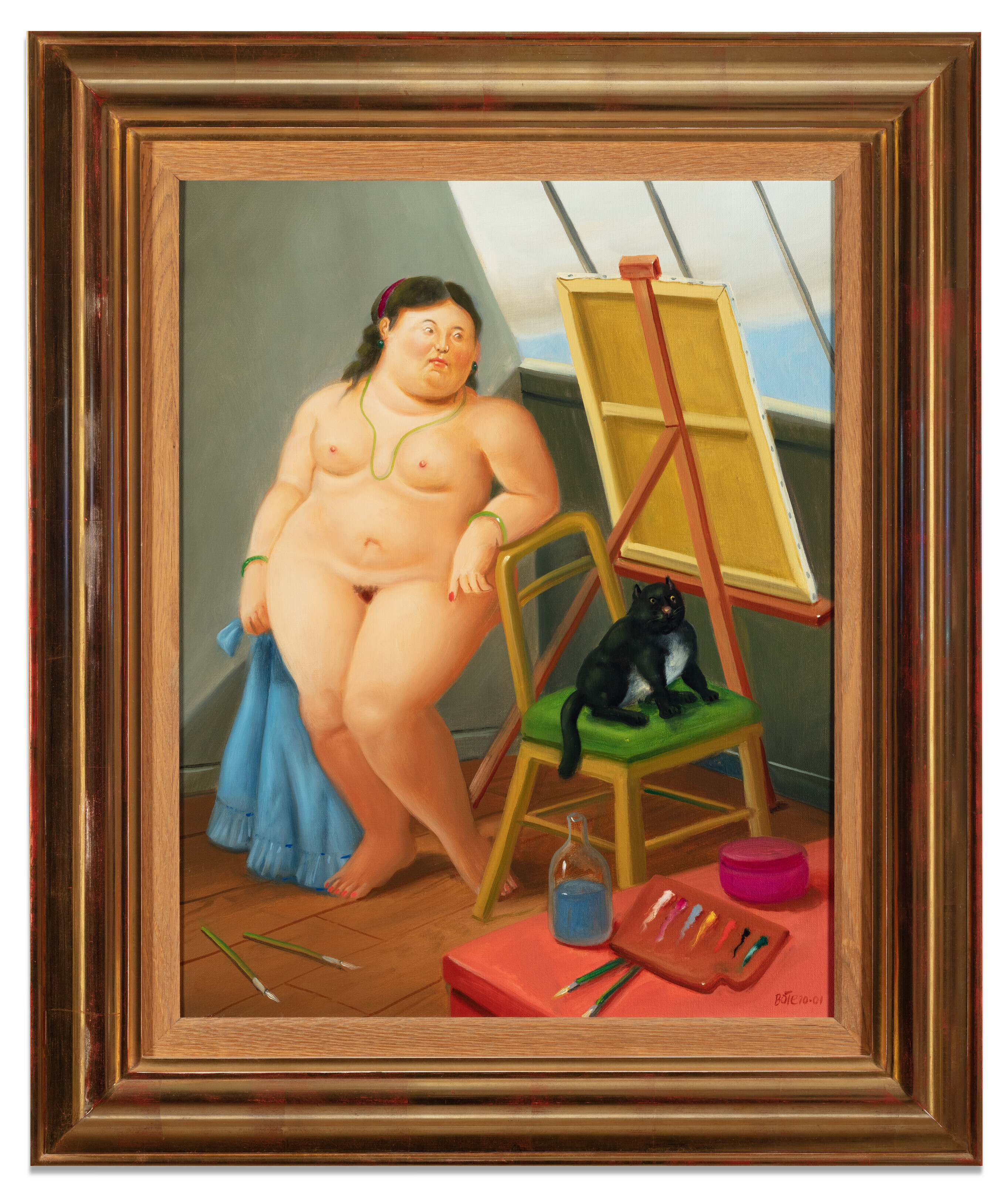 Fernando Botero — Модель в студии, изображение 2