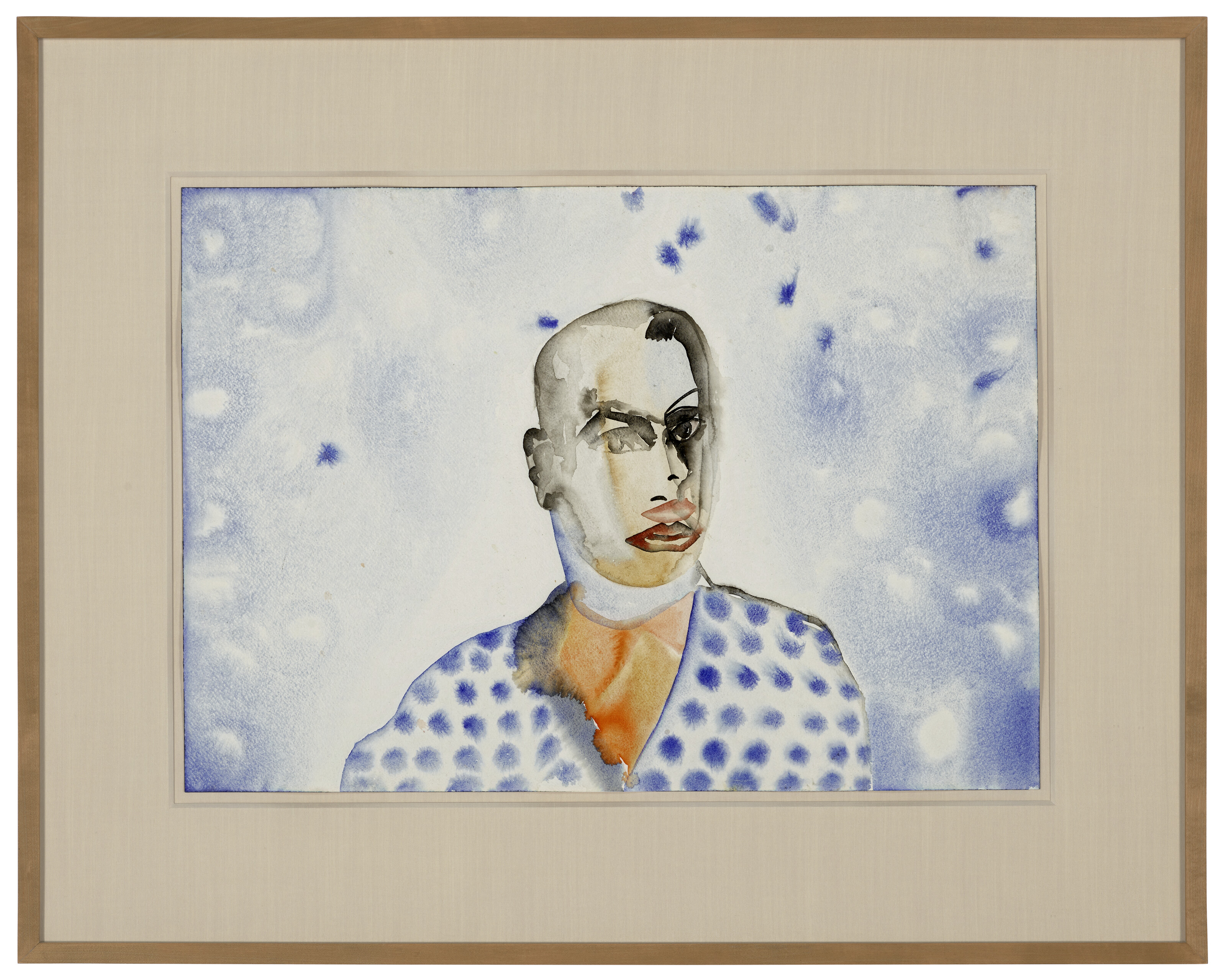 Francesco Clemente — Автопортрет с Альбой, изображение 2