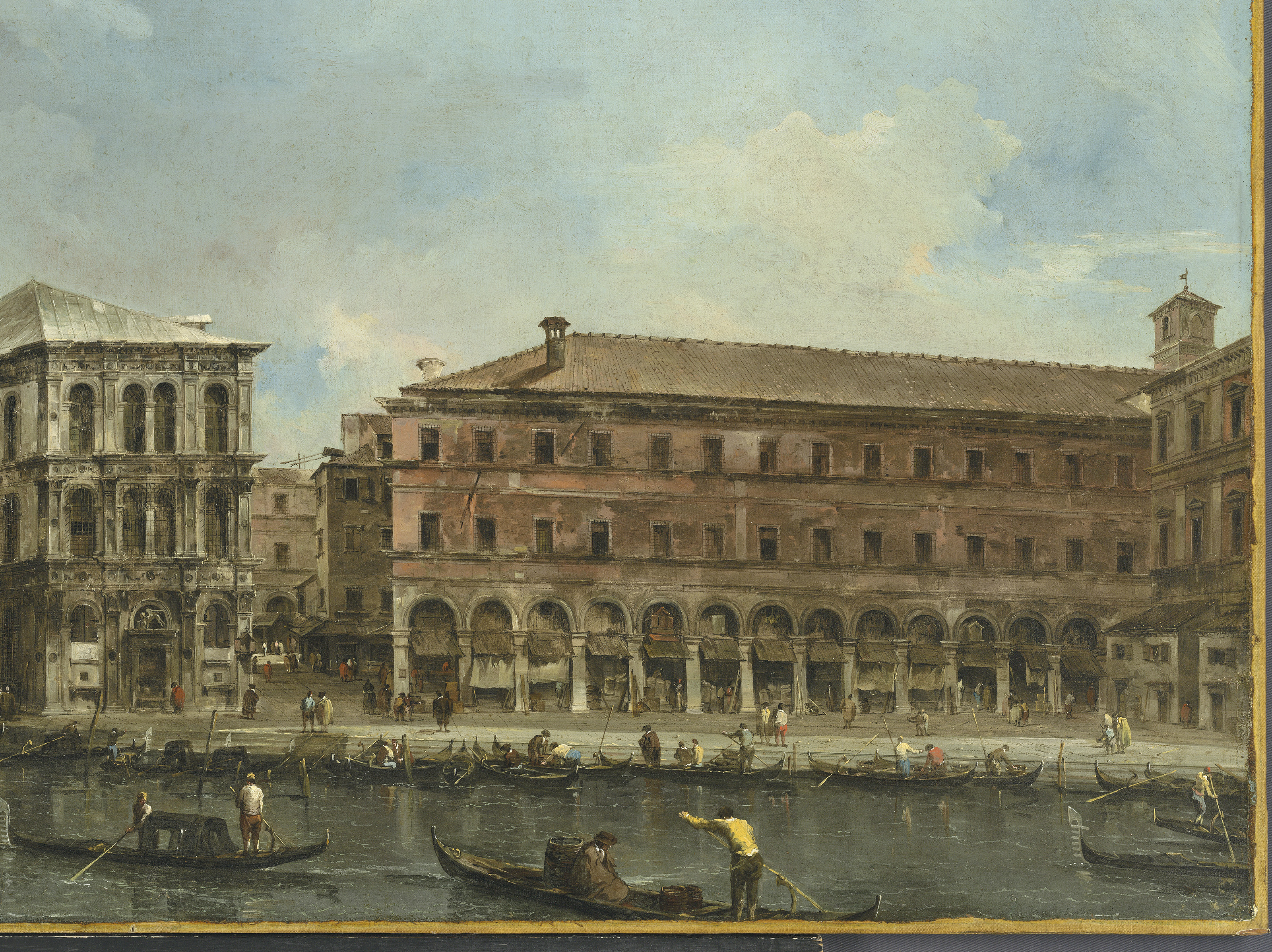 Francesco Guardi — Венеция: мост Риальто с Палаццо деи Камерленги, изображение 3