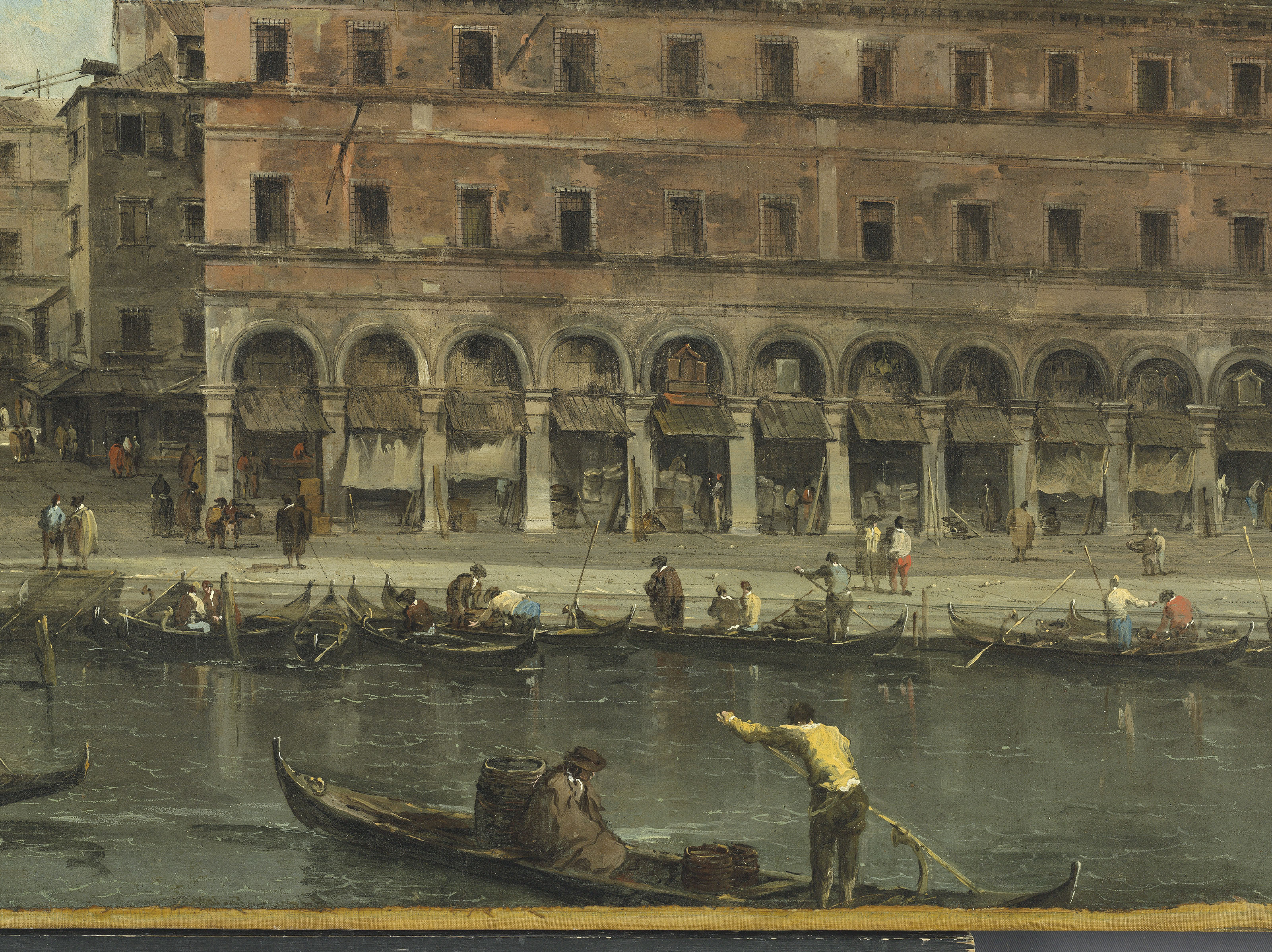 Francesco Guardi — Венеция: мост Риальто с Палаццо деи Камерленги, изображение 4
