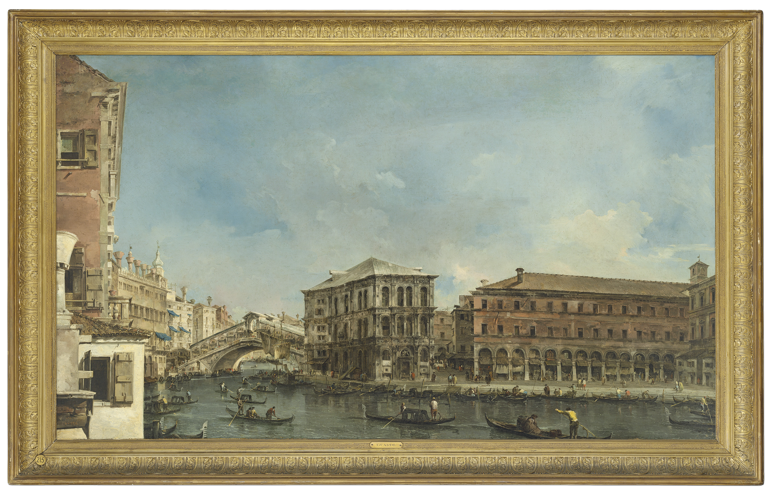 Francesco Guardi — Венеция: мост Риальто с Палаццо деи Камерленги, изображение 7