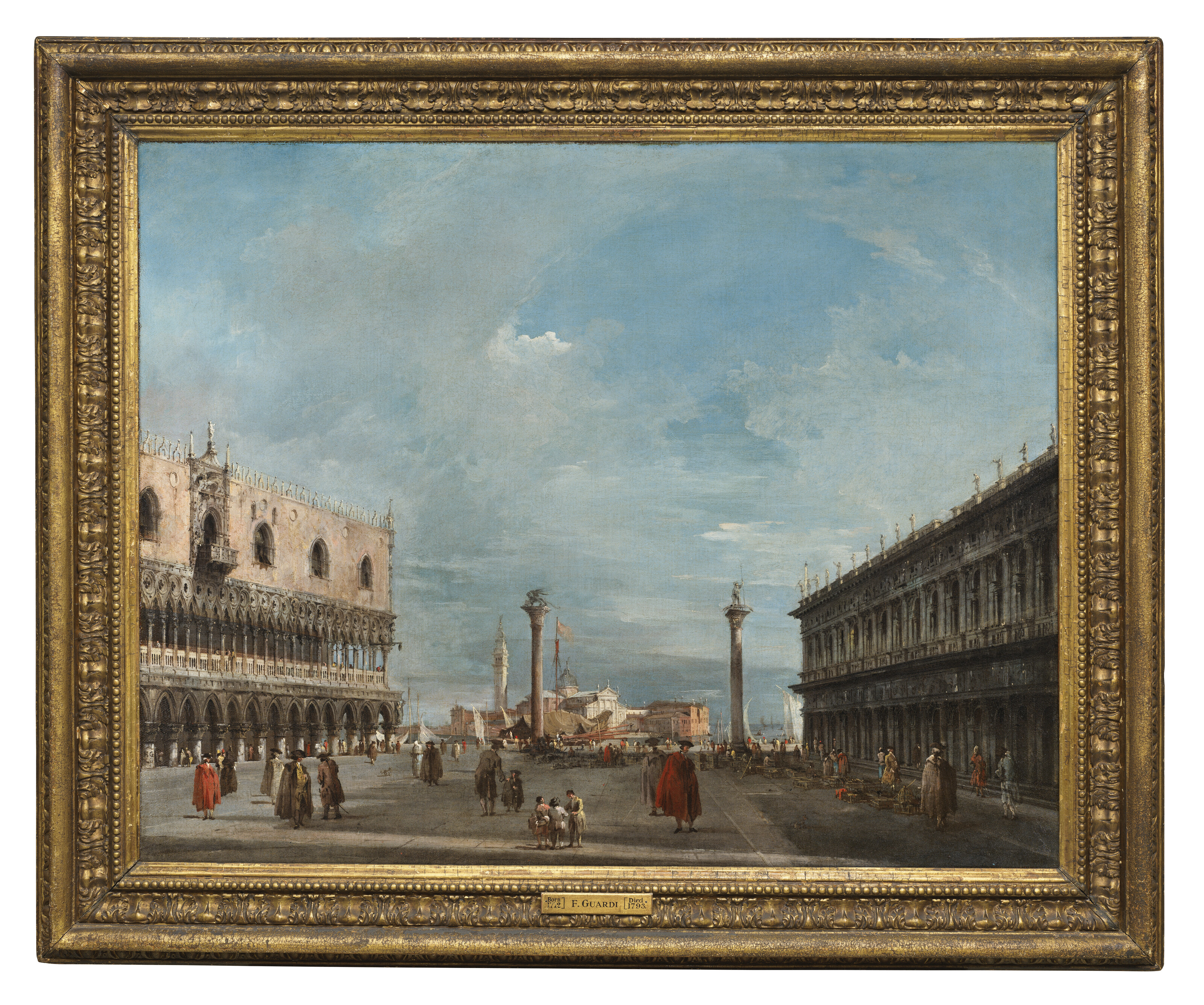 Francesco Guardi — Площадь Сан-Марко в Венеции, обращенная в сторону Сан-Джорджо Маджоре, изображение 2
