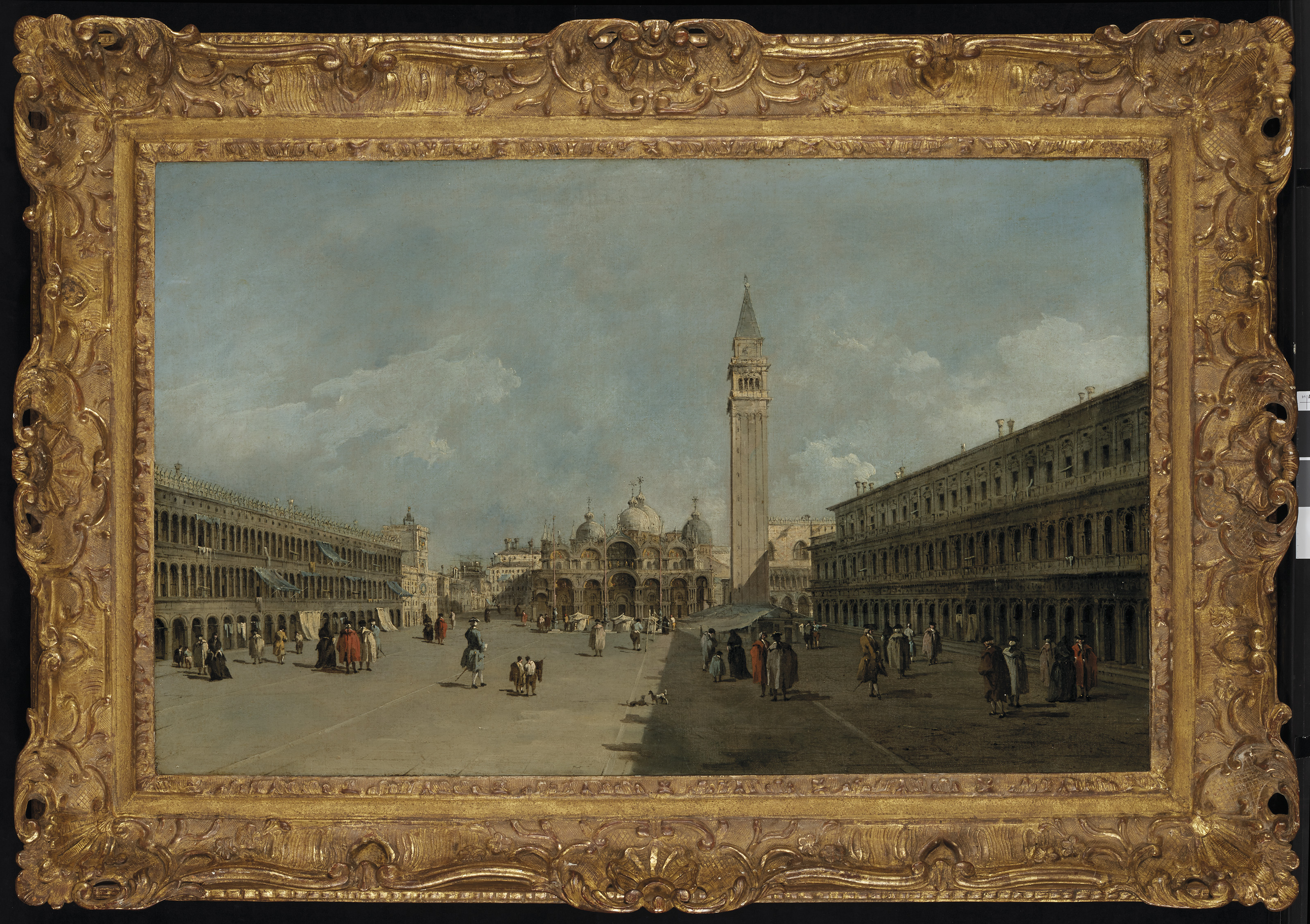 Francesco Guardi — Площадь Сен-Марк, Венеция, рядом с базиликой и колокольней, изображение 2