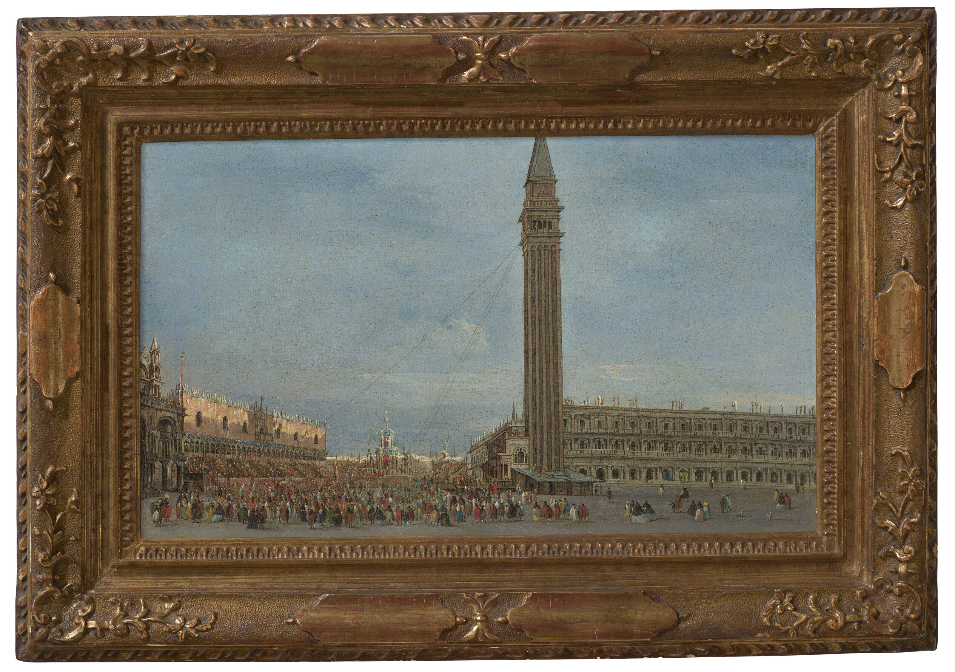 Francesco Guardi — Венеция, площадь Сан-Марко с фестивалем Джовед Грассо, изображение 2