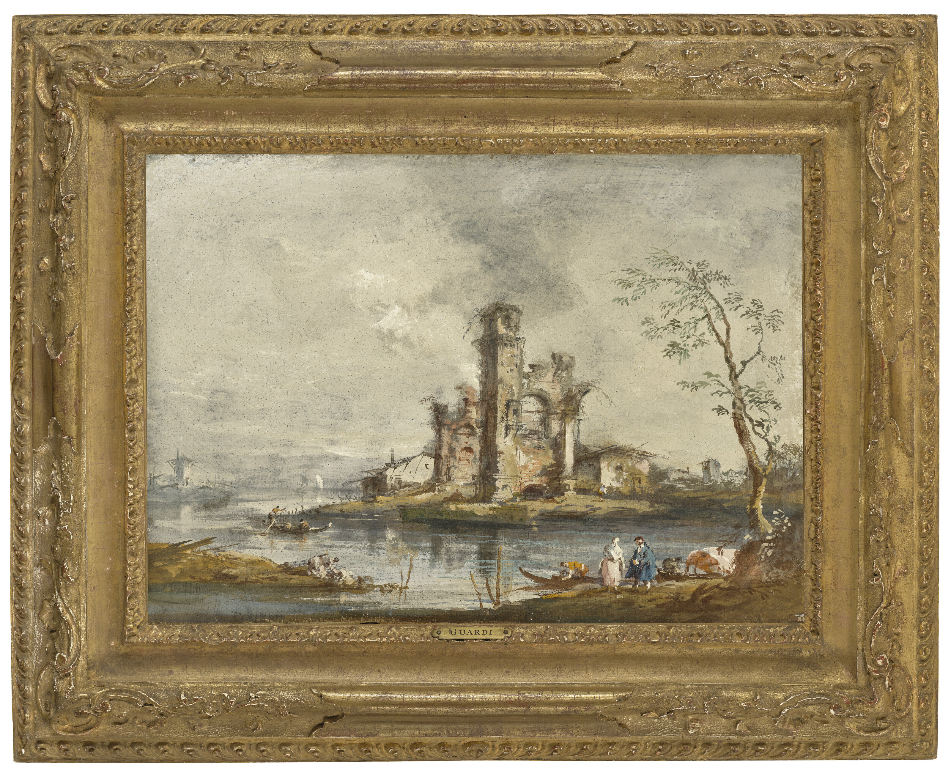 Francesco Guardi — Архитектурные капризы классических развалин Венецианского залива, изображение 3