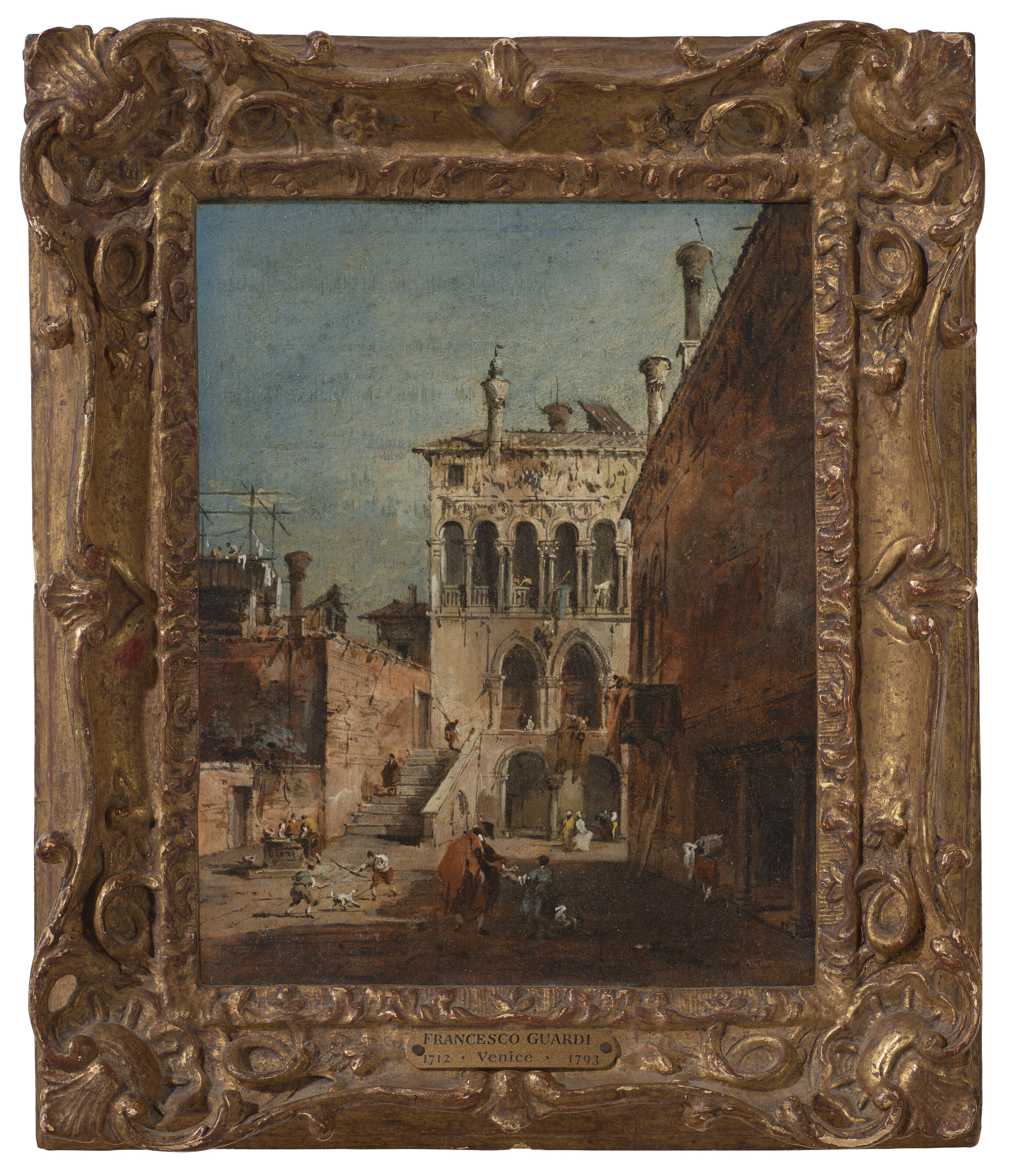 Francesco Guardi — Архитектурное каприччио с кампьелло, изображение 2