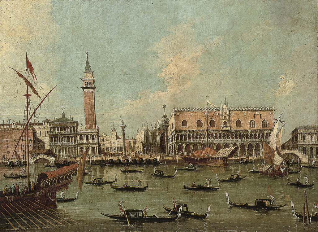 Francesco Guardi — Моло, Венеция, из Бачино ди Сан-Марко