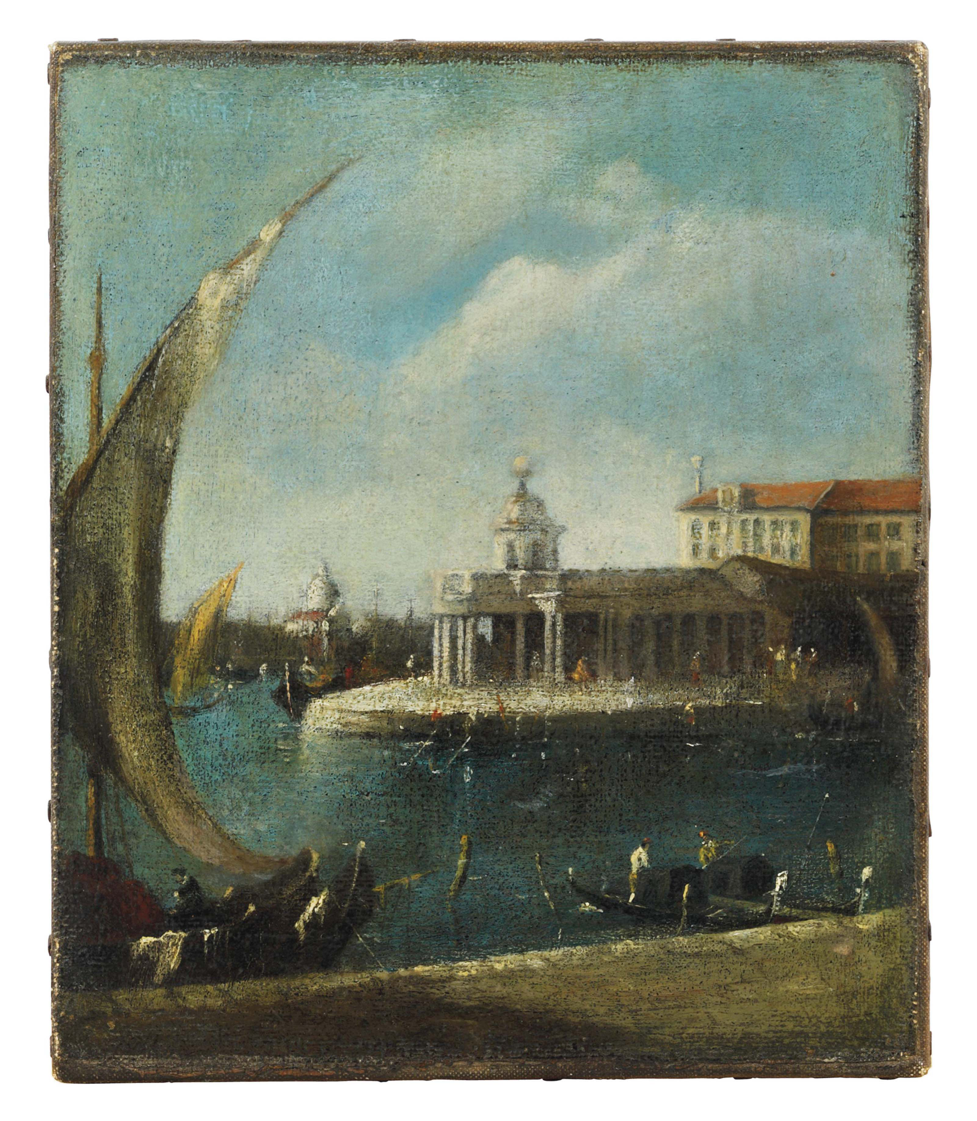 Francesco Guardi — Пунта-делла-Догана, Венеция, Джудекка и Реденторе за ее пределами