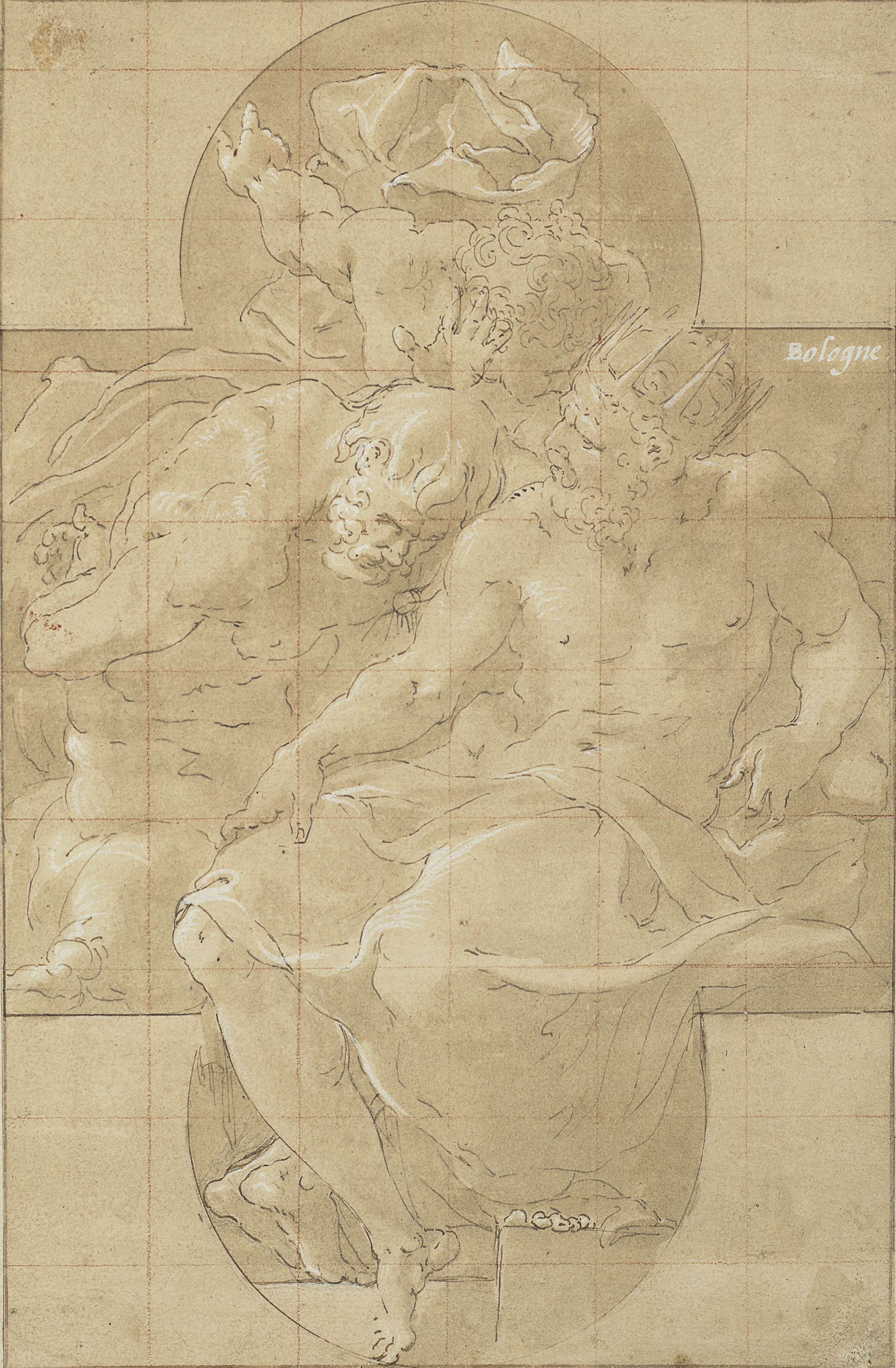 Francesco Primaticcio — Полиместор убивает Полидора (или царя Приама и Синон)?