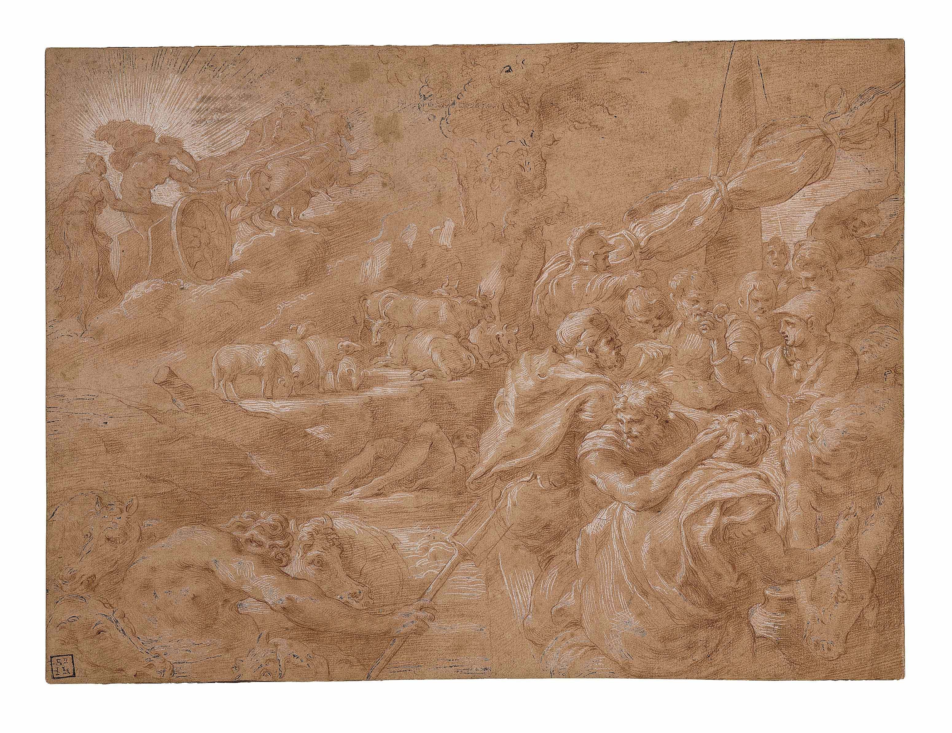 Francesco Primaticcio — Улисс крадет скот Гелио