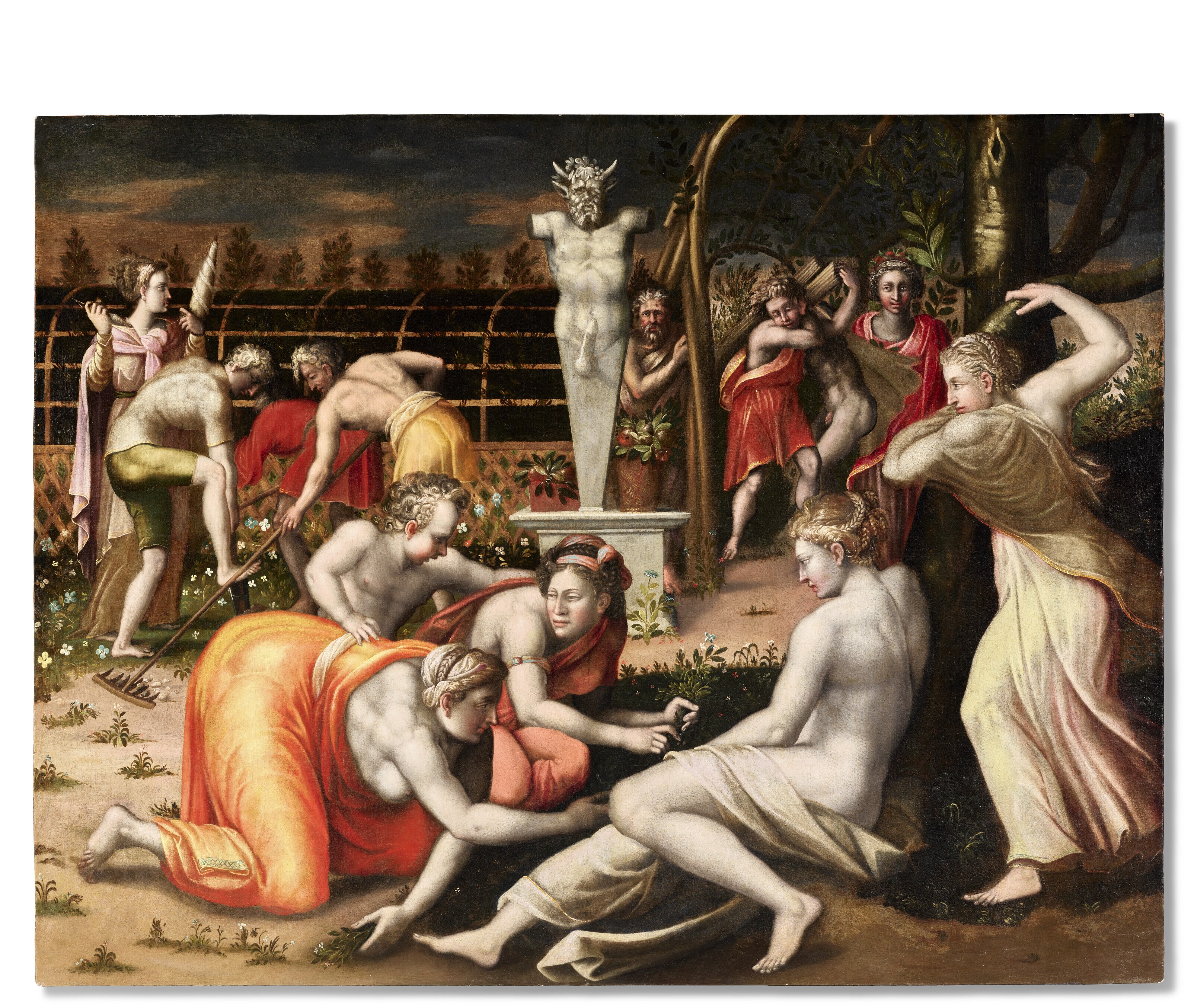 Francesco Primaticcio — Союз конда Небесного и Помоны, д'Апре ле Приматис (1503-1570) в павильоне Помоны в Фонтенбло, изображение 2