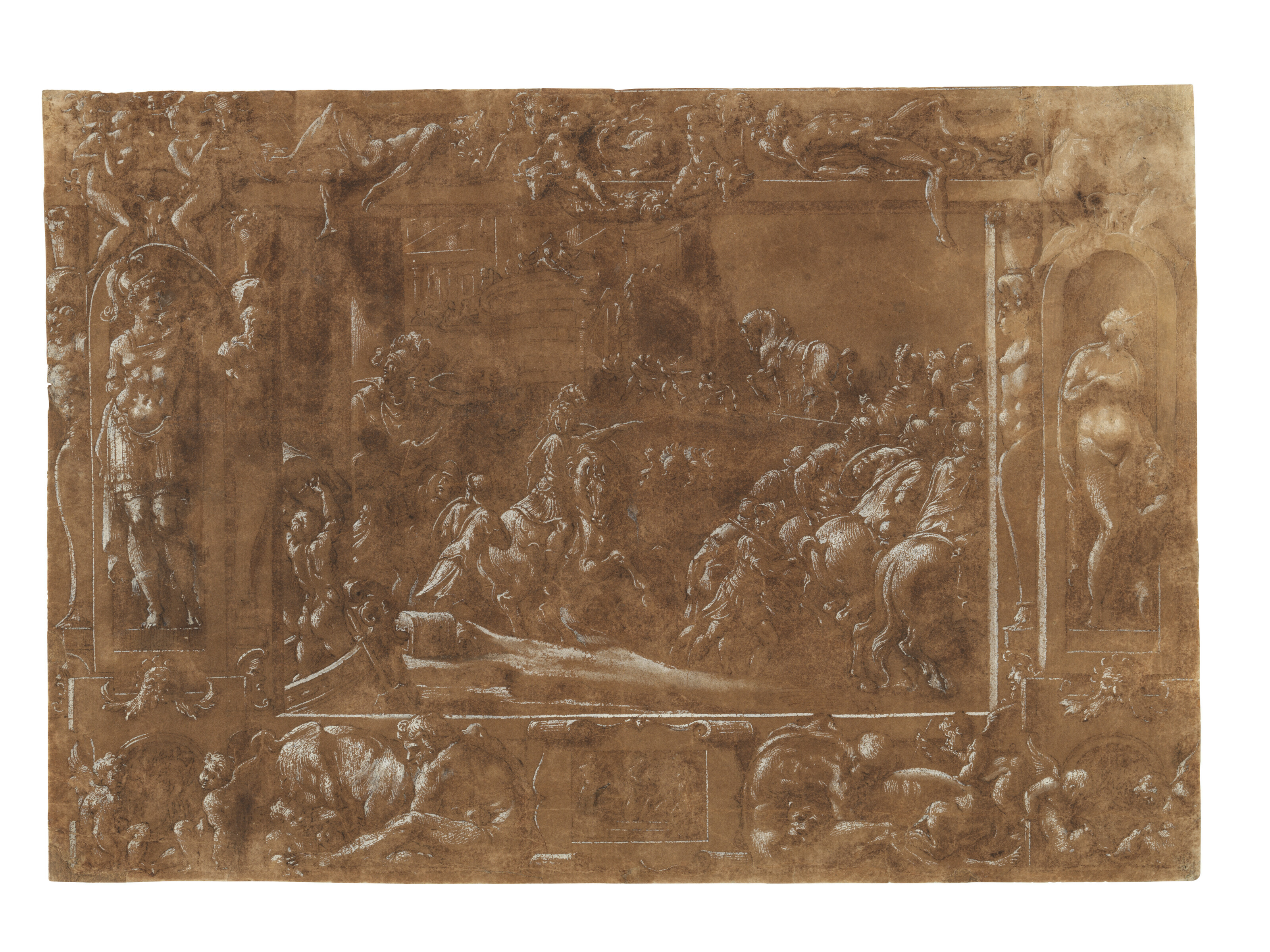 Francesco Primaticcio — Троянцы, которые вступают в битву за город