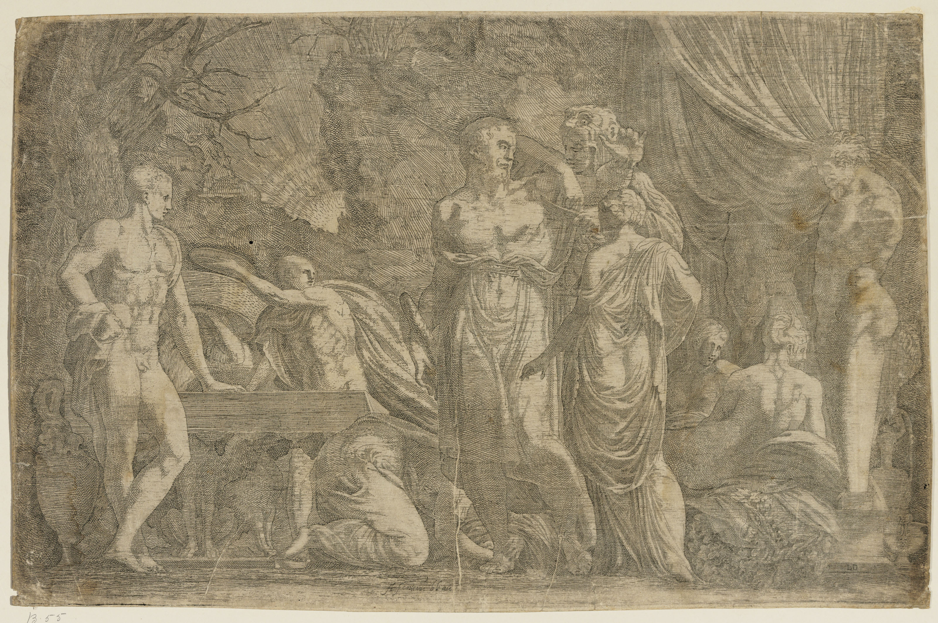 Francesco Primaticcio — Геракл, переодетый женщиной