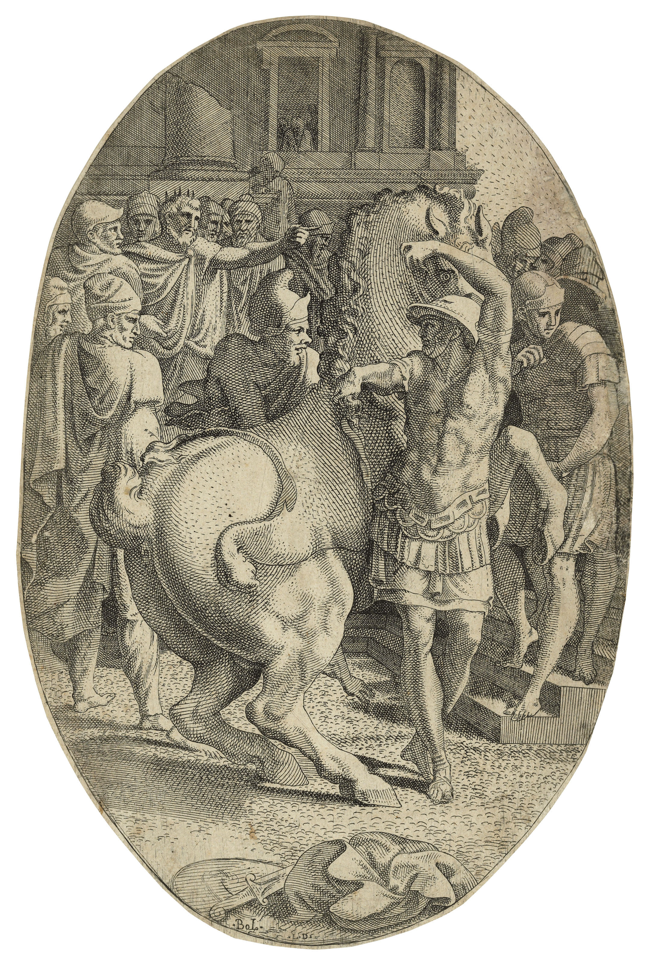 Francesco Primaticcio — Александр овладевает Буцефалом