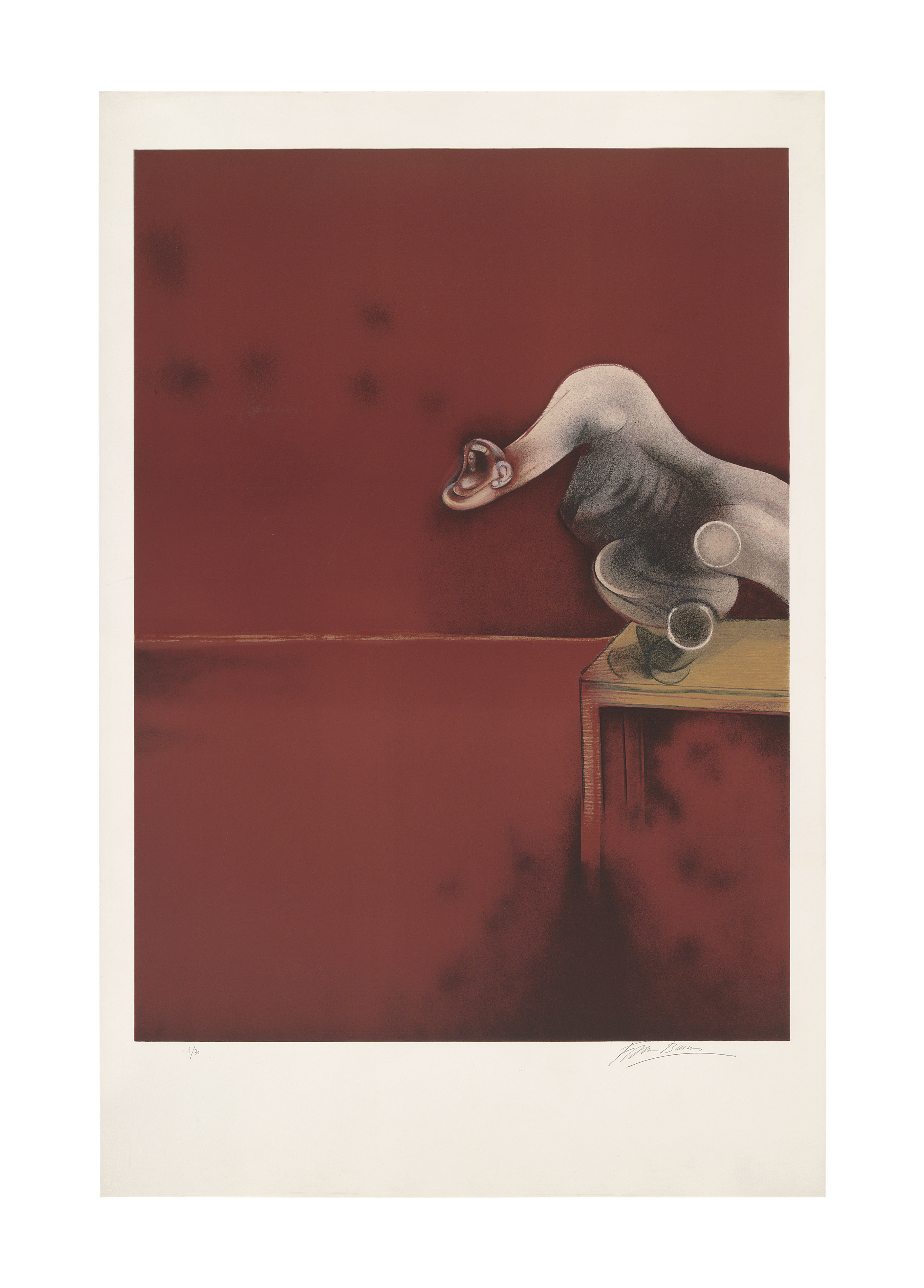 Francis Bacon — Вторая версия, Триптих 1944 года (увеличенный вариант), изображение 4