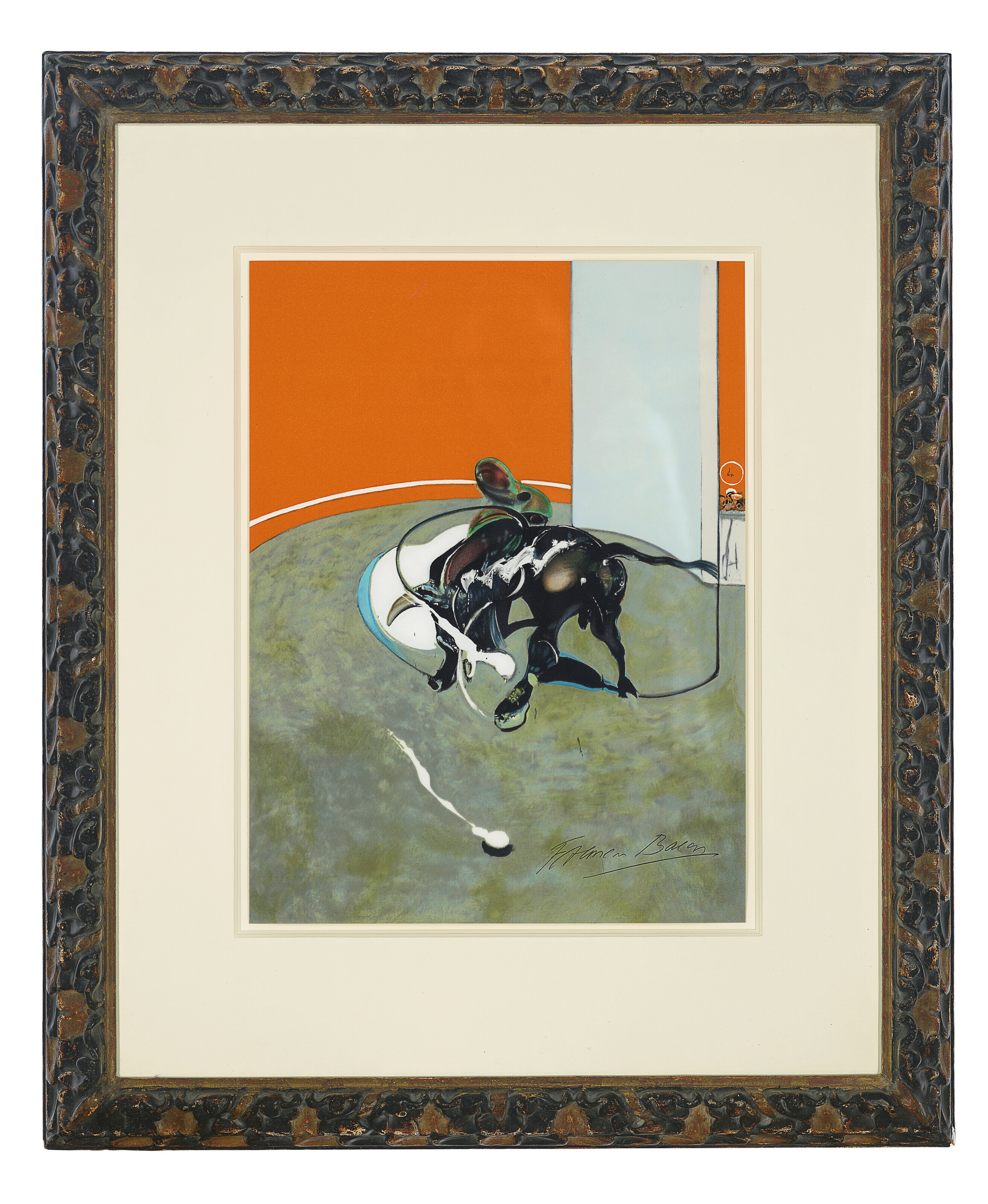 Francis Bacon — Этюд для корриды № 2 из "Мира тавромахи" ("Зеркало корриды"), изображение 1