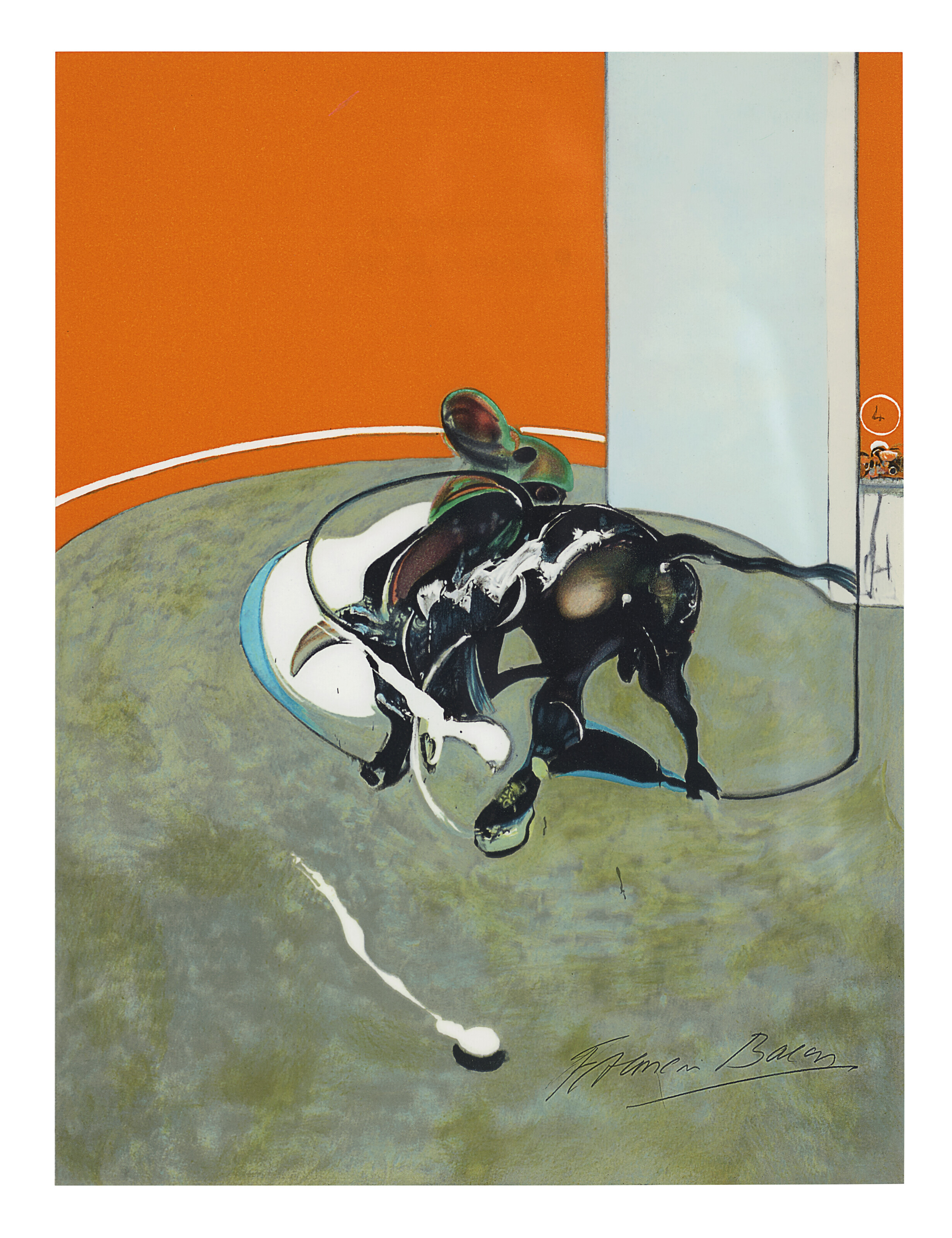 Francis Bacon — Этюд для корриды № 2 из "Мира тавромахи" ("Зеркало корриды"), изображение 2