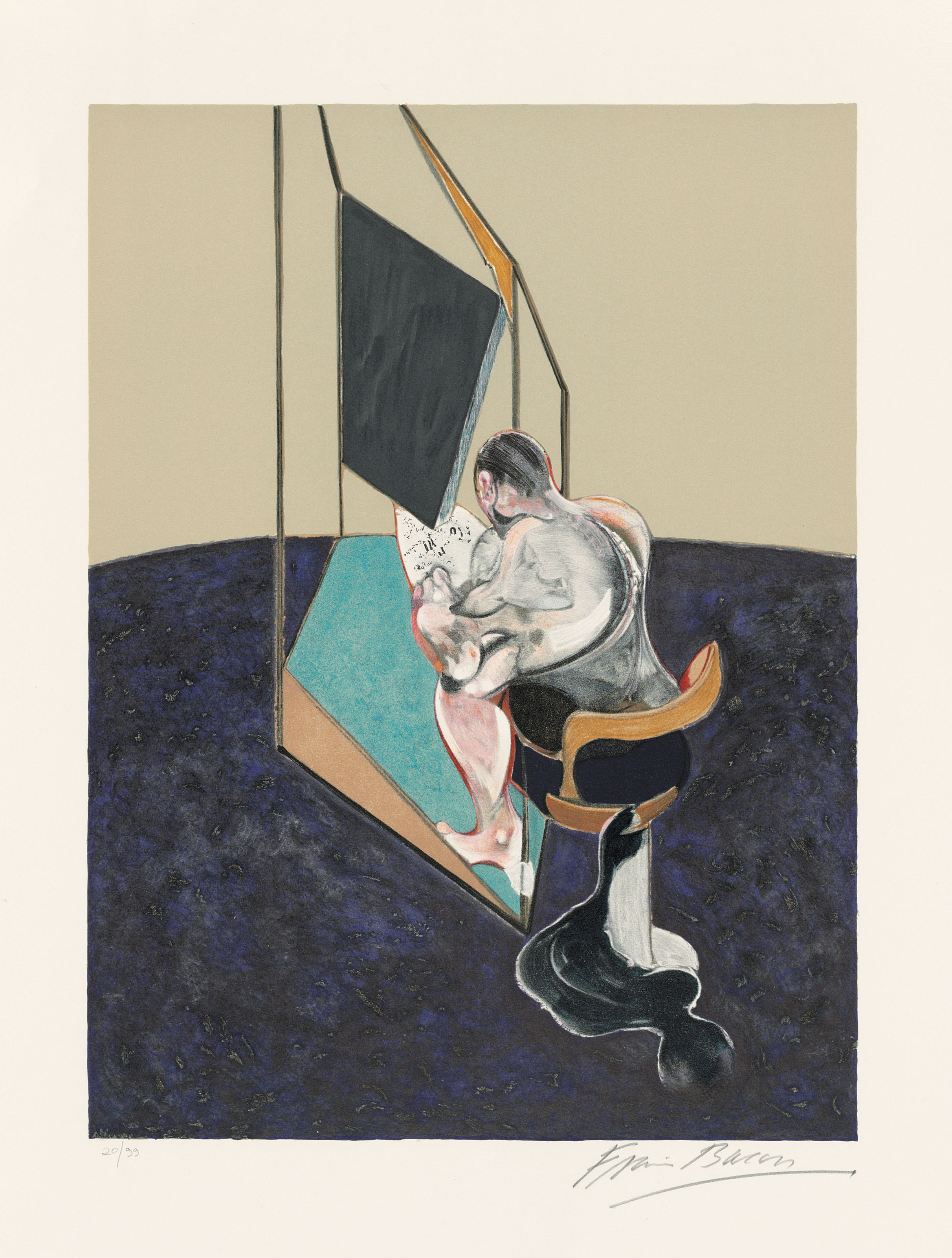 Francis Bacon — Три исследования мужской спины, изображение 3
