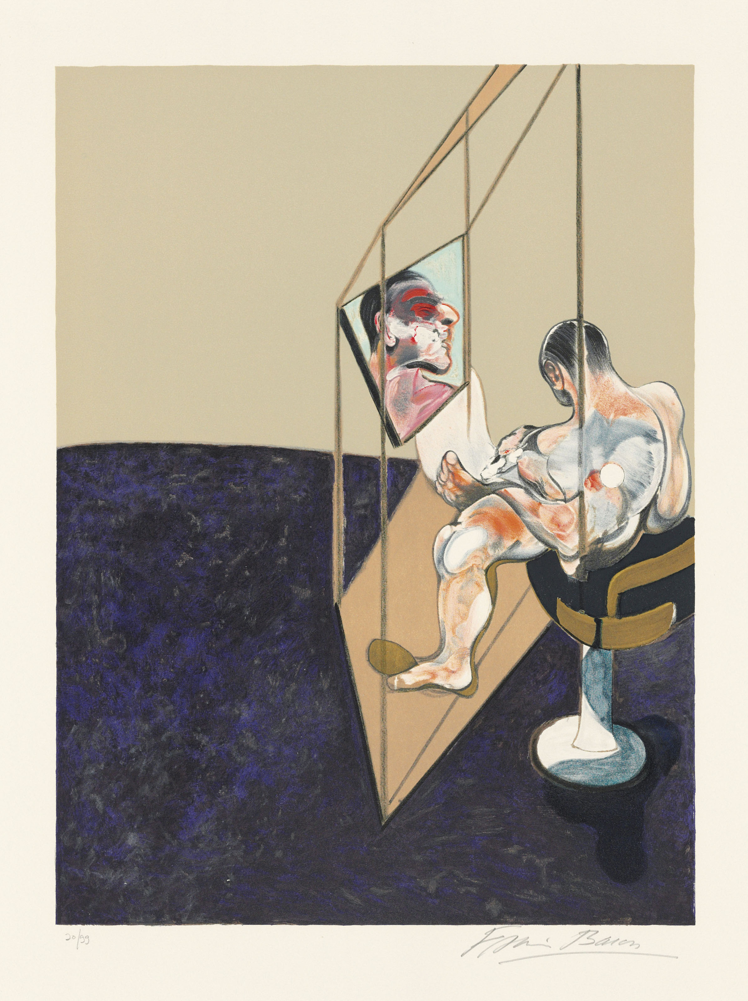 Francis Bacon — Три исследования мужской спины, изображение 4