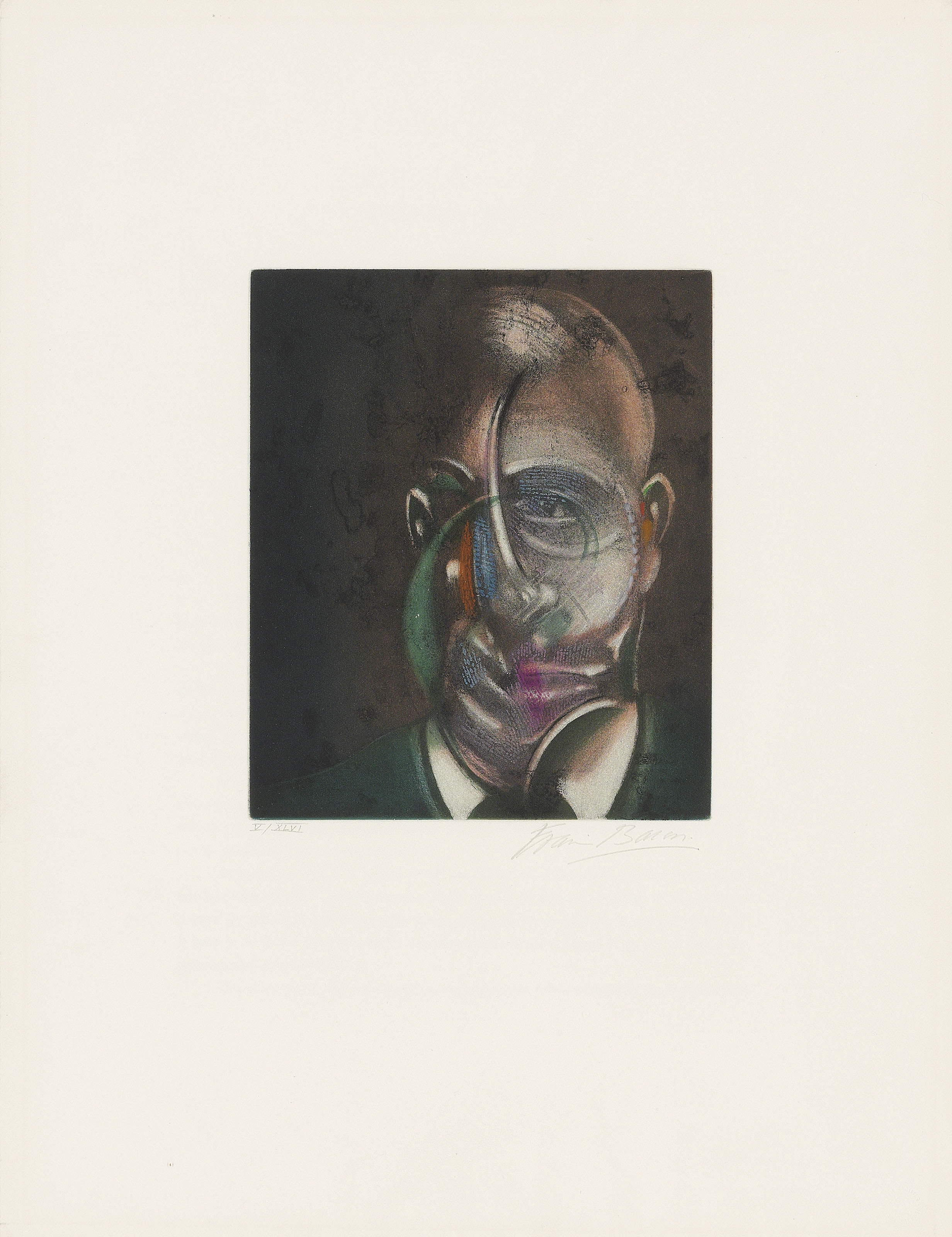 Francis Bacon — Портрет Мишеля Лейриса