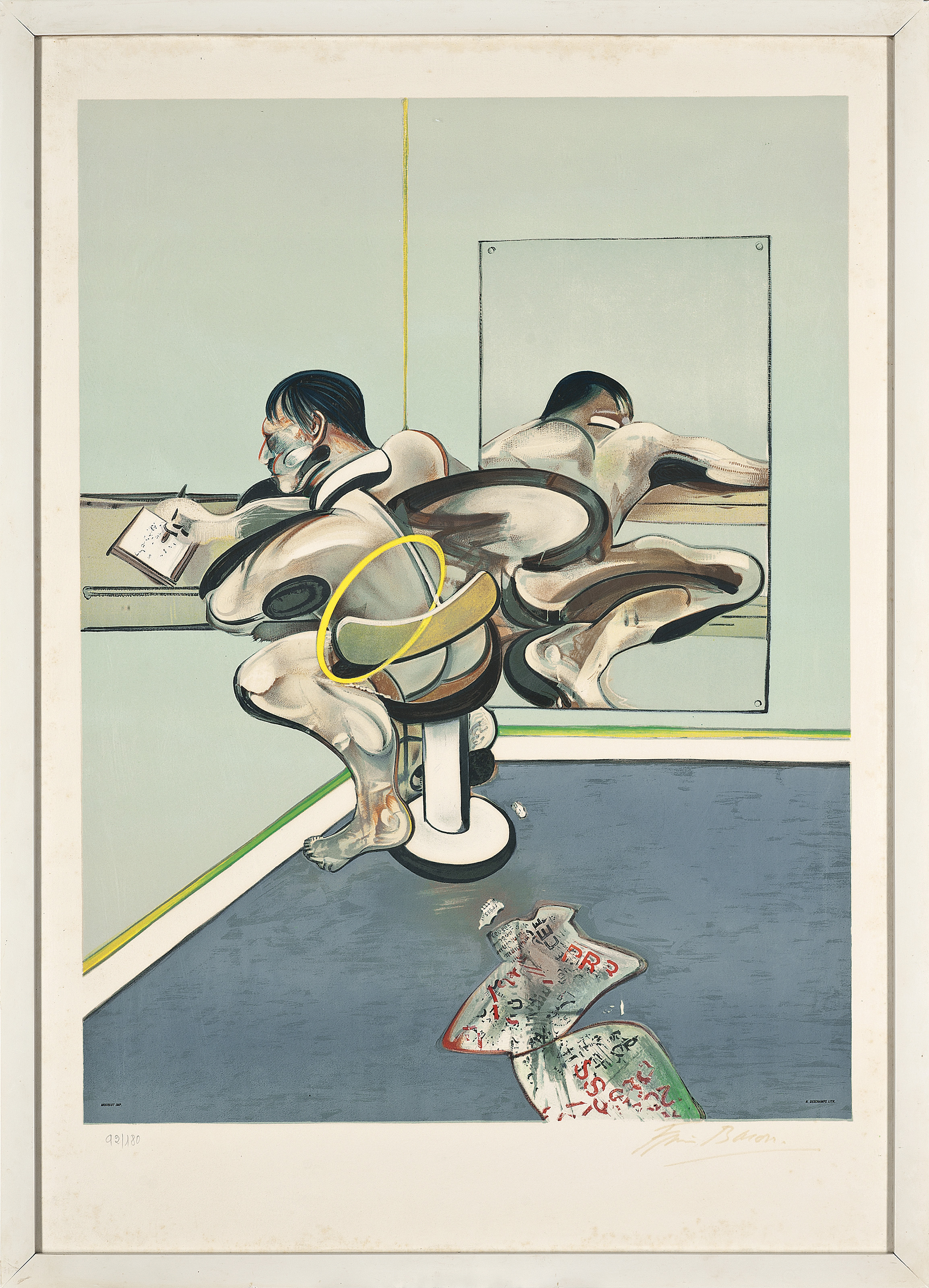 Francis Bacon — Фигурная надпись, отраженная в зеркале, изображение 2