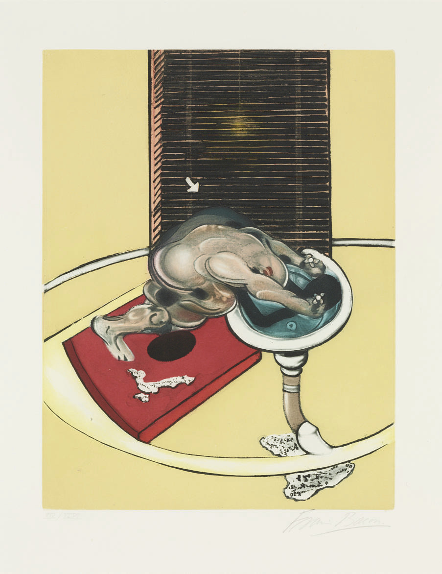 Francis Bacon — Фигура у раковины, из "Реквиема по завершению времен"
