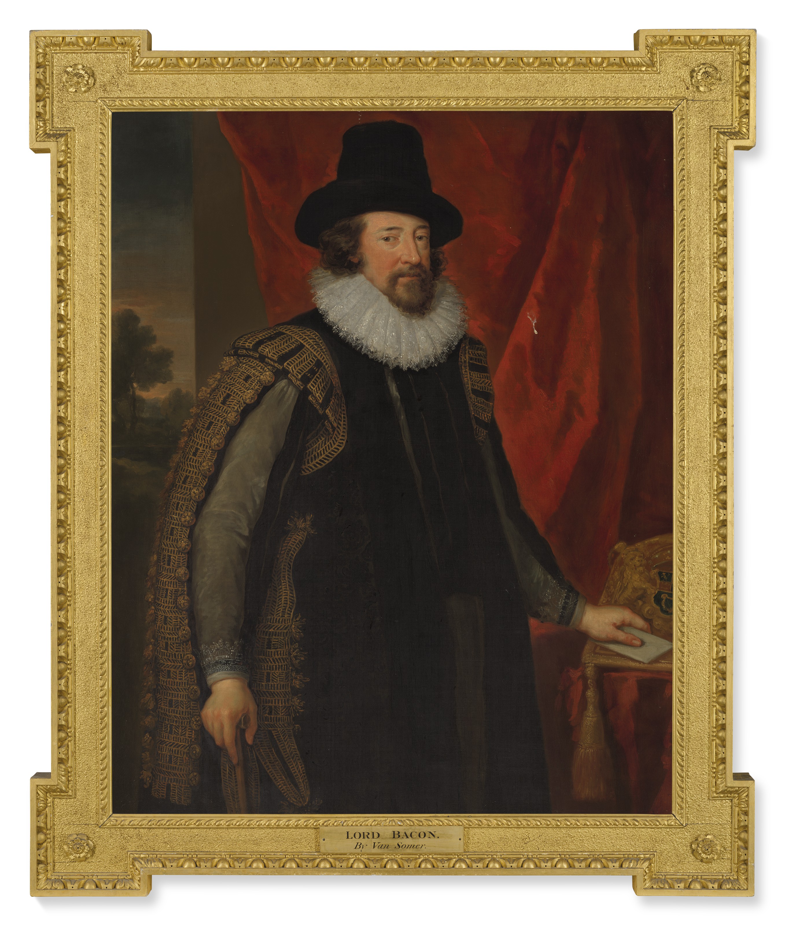 Francis Bacon — Портрет Фрэнсиса Бэкона (1561-1626) в три четверти роста в мантии лорда-канцлера
