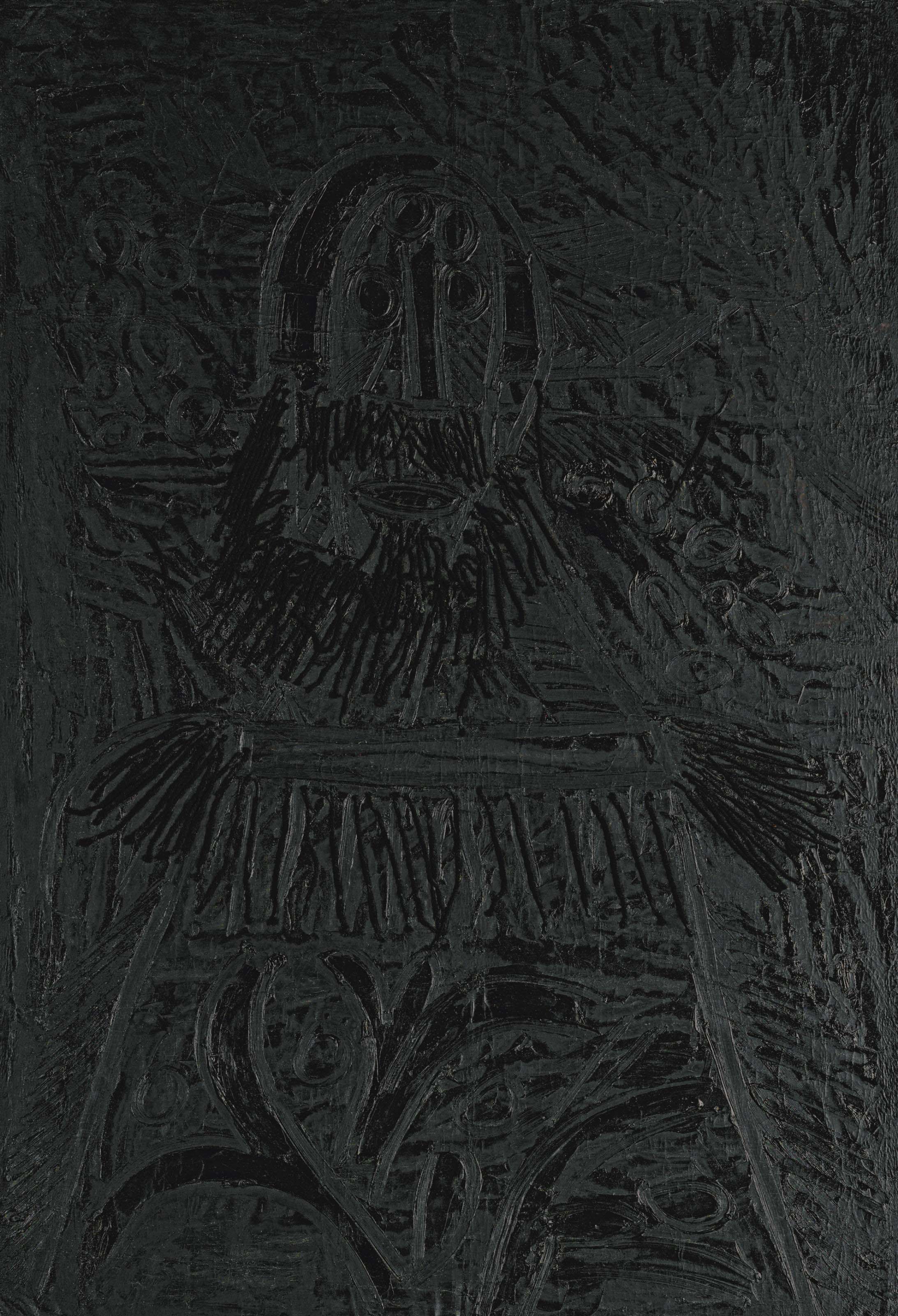 Francis Newton Souza — Без названия (Мужчина с шерстяной бородой)