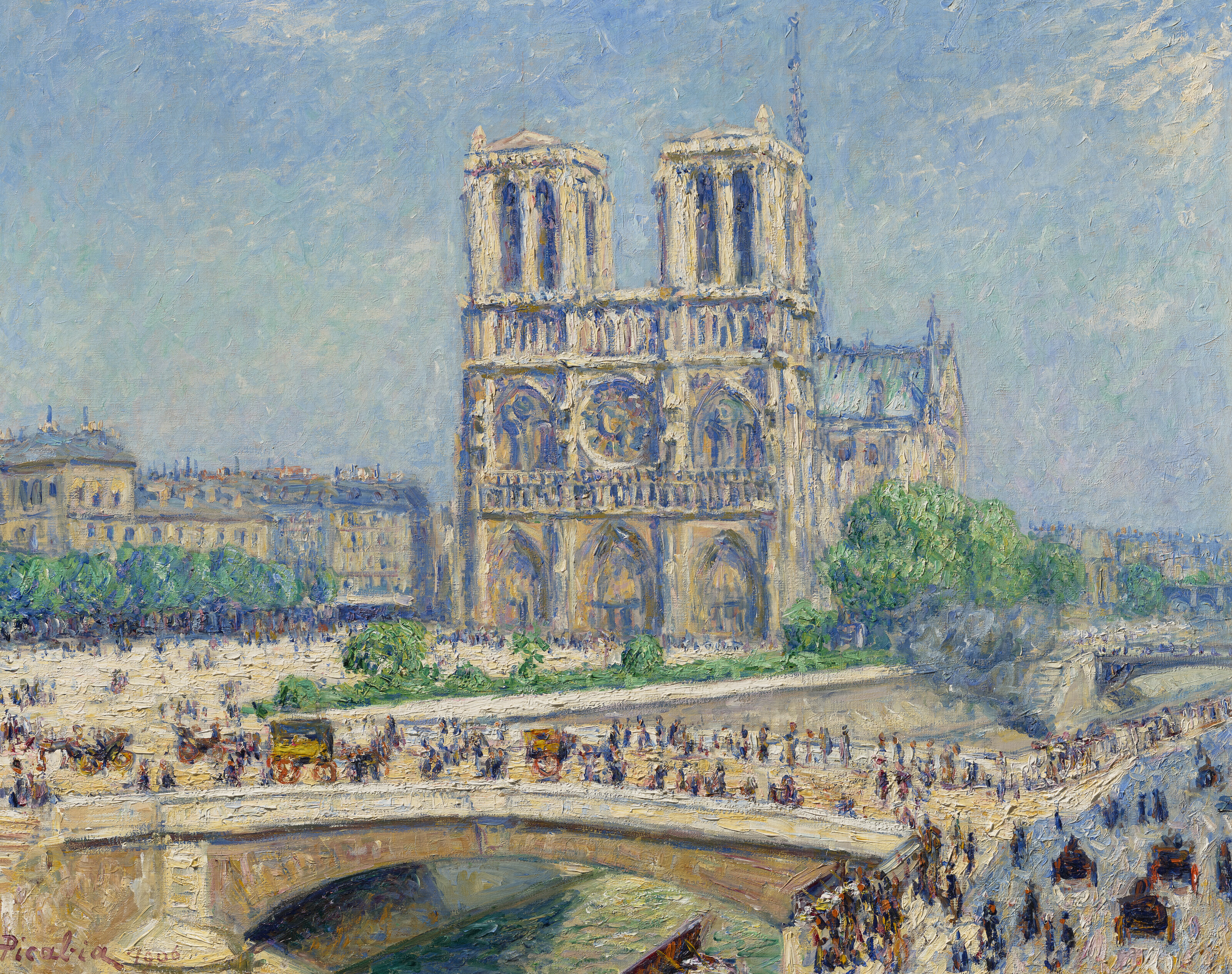 Francis Picabia — Собор Парижской Богоматери, эффект солнца, изображение 2