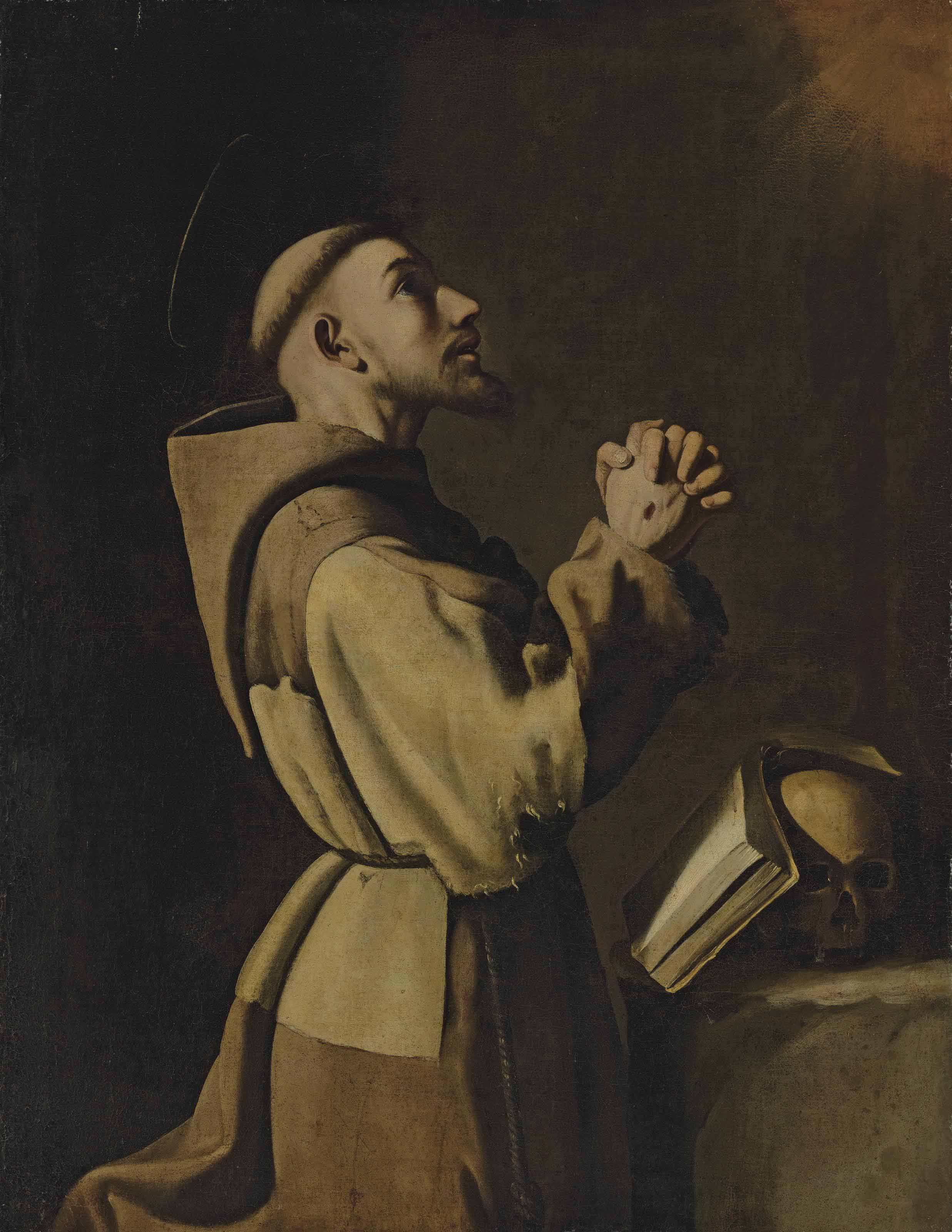 Francisco de Zurbarán — Святой Франциск Ассизский в молитве