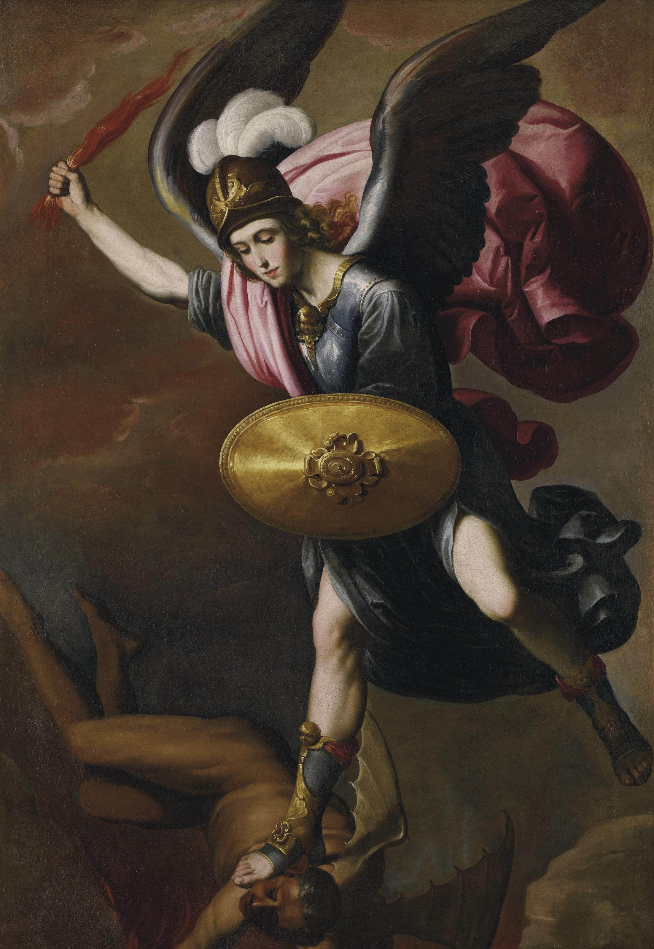 Francisco de Zurbarán — Архангел Михаил, побеждающий дьявола