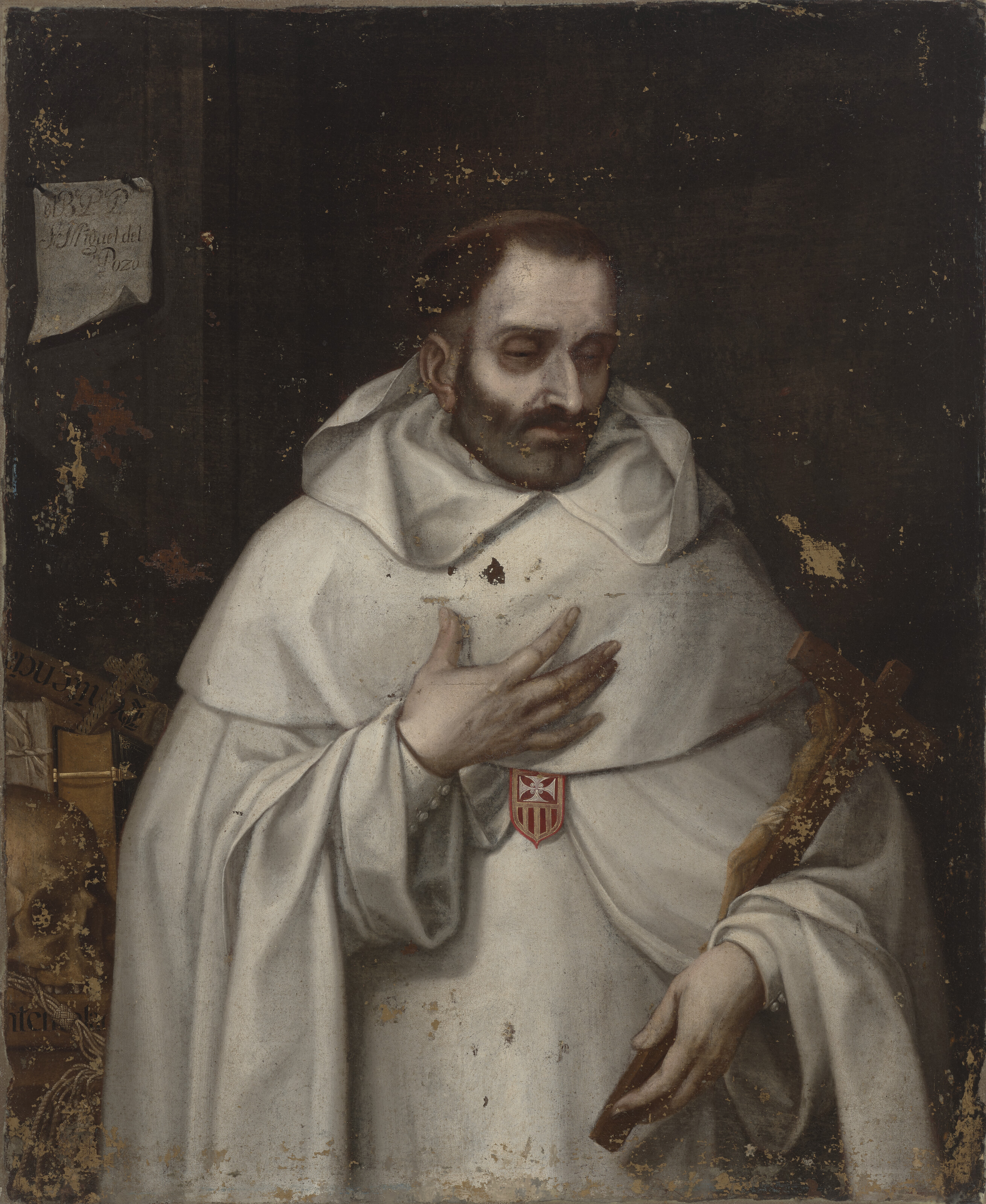 Francisco de Zurbarán — Портрет брата Мигеля дель Посо (около 1655-1712), поясной