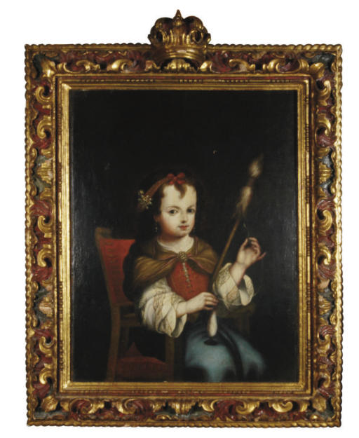 Francisco de Zurbarán — Девушка прядет шерсть