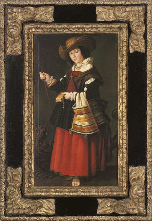 Francisco de Zurbarán — Святая Маргарита, девственница-мученица Антиохийская