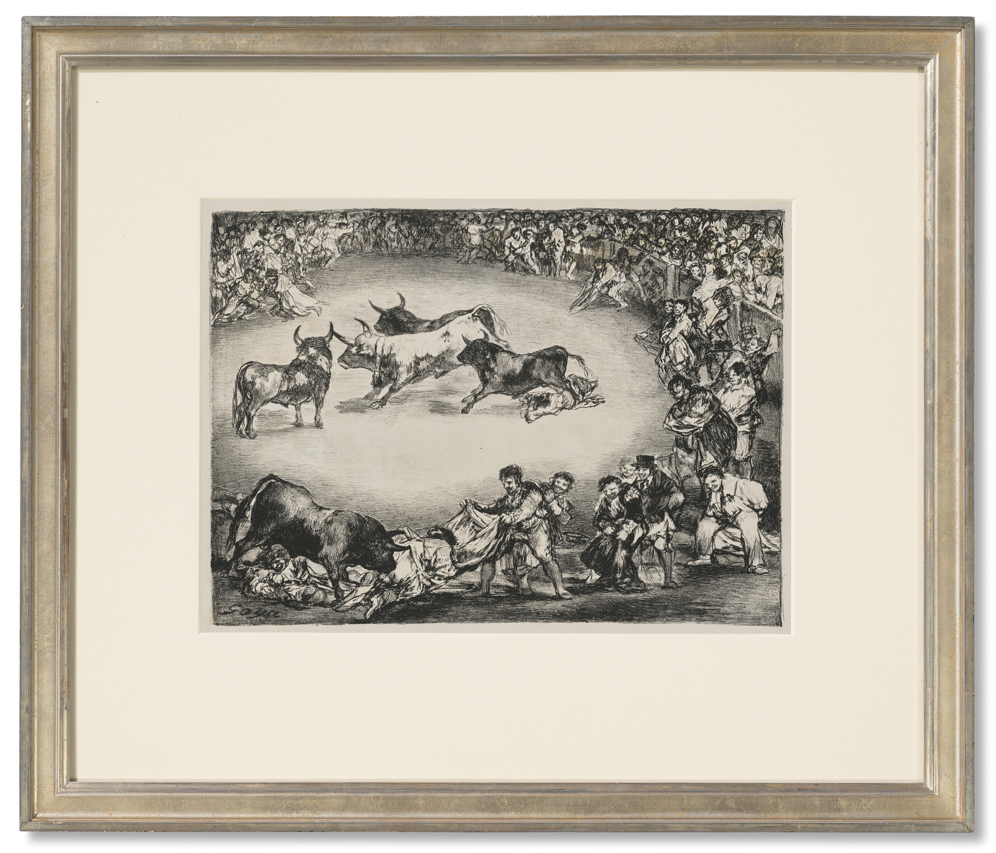 Francisco Goya — Чемпионат Испании (Испанское развлечение), от: The Bulls of Bordeaux, изображение 2