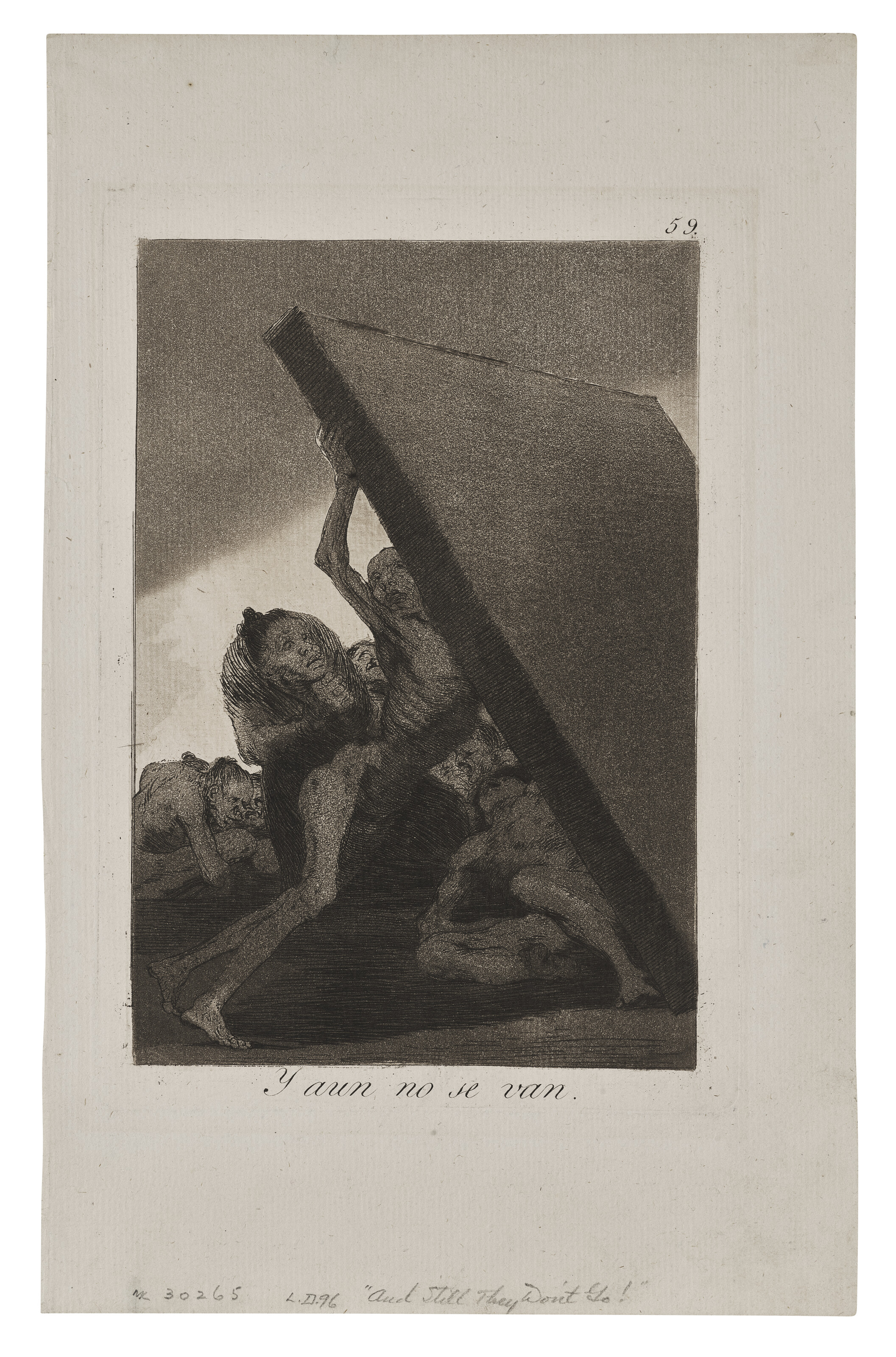 Francisco Goya — Ты больше не вернешься. (А они все равно не уходят.), Фото 59 из "Лос Капричос"., изображение 3