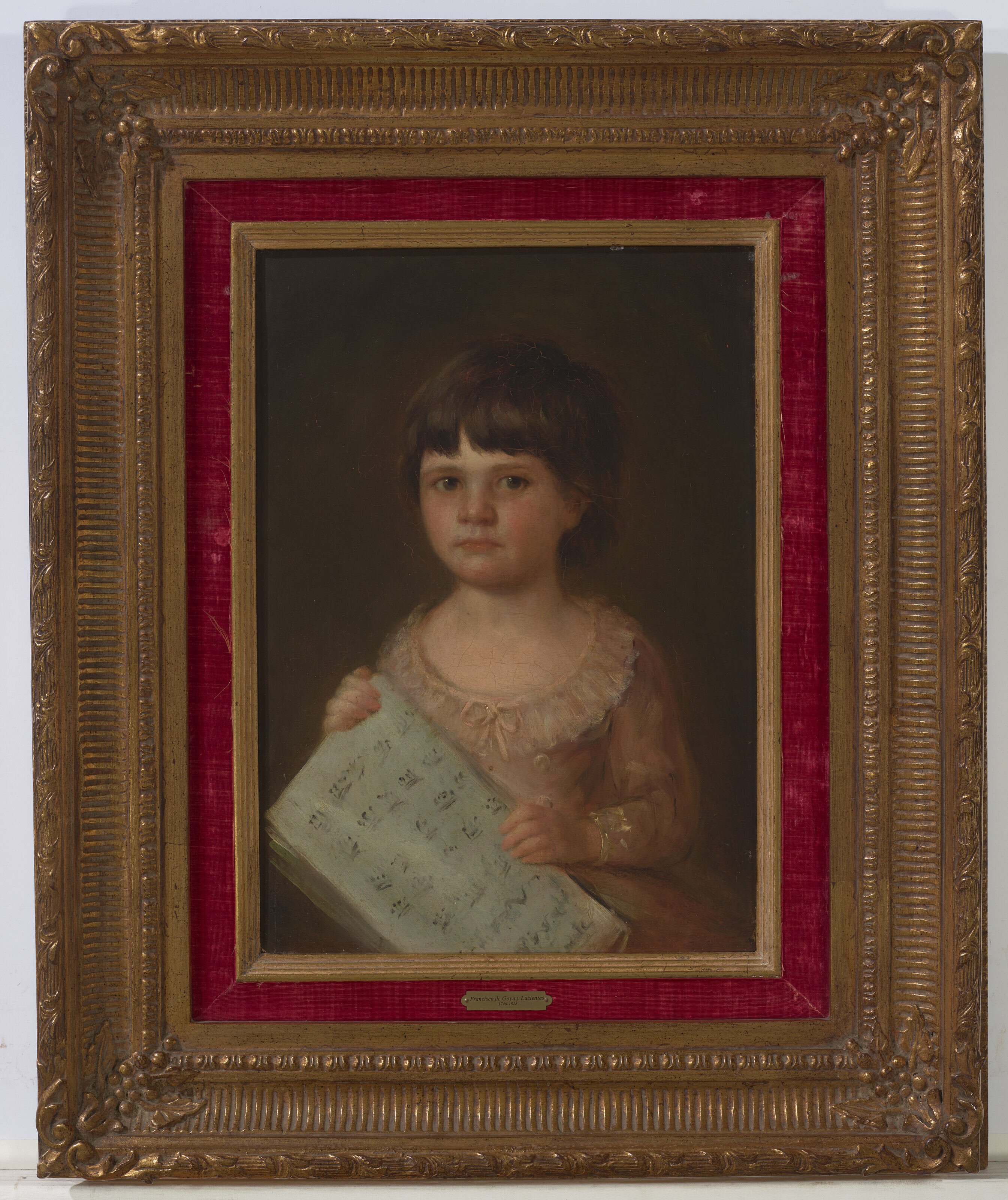 Francisco Goya — Портрет молодой девушки в полный рост с нотными листами в руках, изображение 2