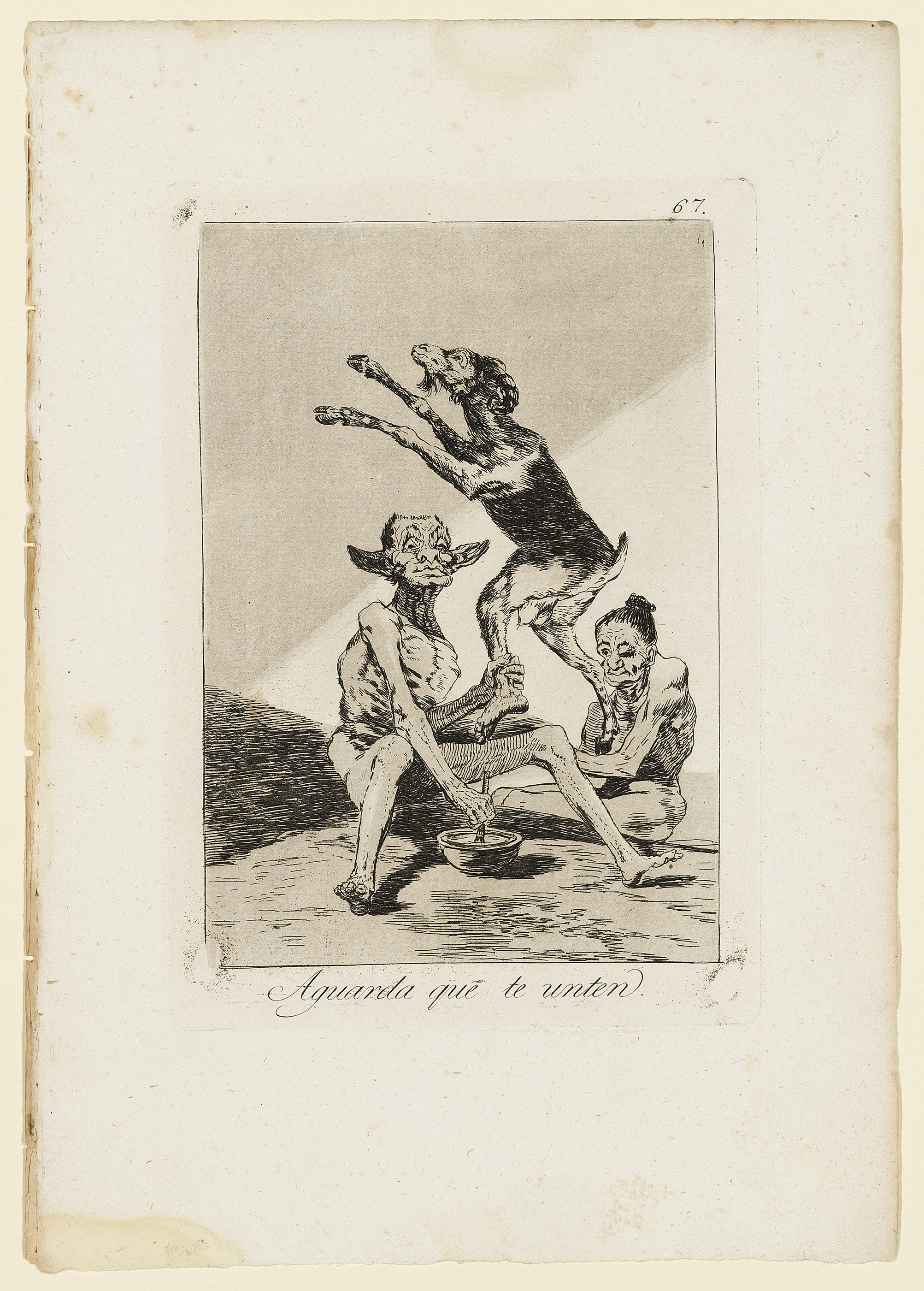 Francisco Goya — Семь пластинок от: Los Caprichos (Н. 63, 83, 84, 92, 95, 102, 114), изображение 3