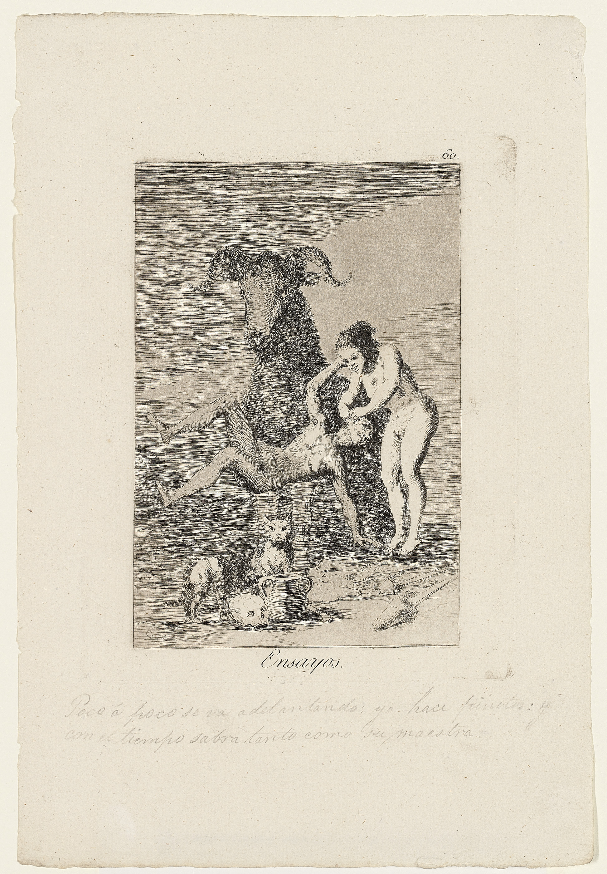 Francisco Goya — Семь пластинок от: Los Caprichos (Н. 63, 83, 84, 92, 95, 102, 114), изображение 4