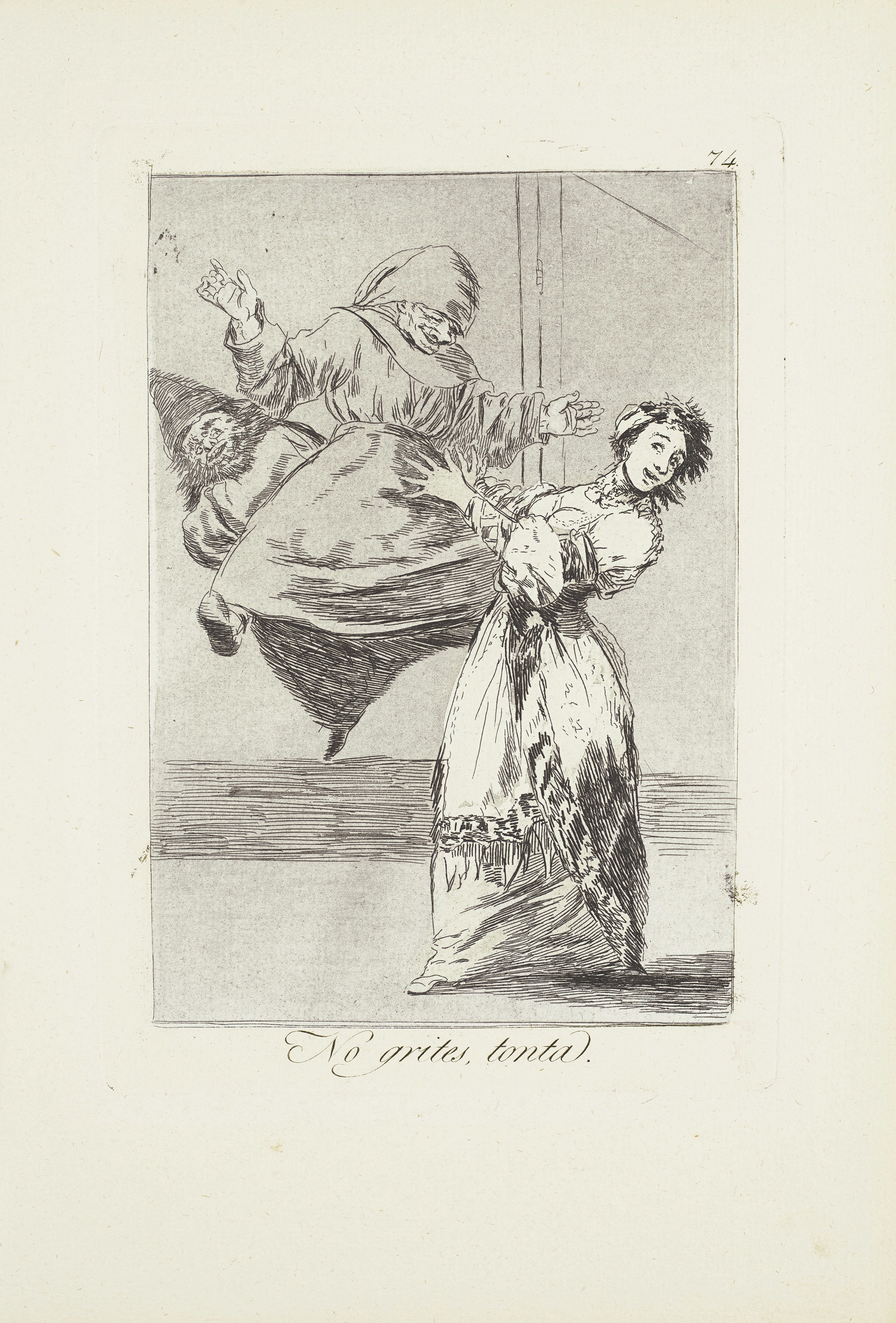 Francisco Goya — Три тарелки от: Los Caprichos (тарелки 55, 74 и 54), изображение 2