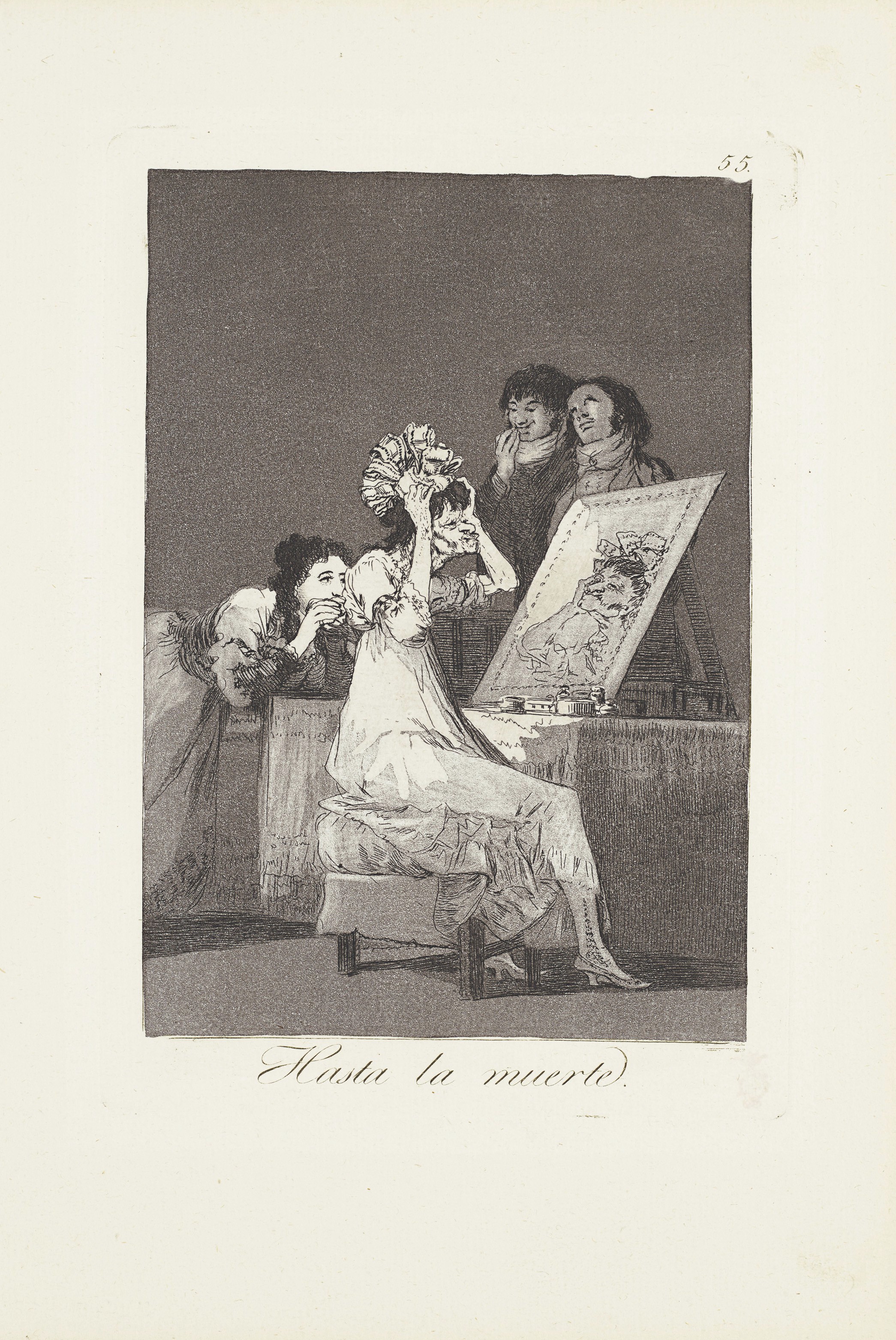 Francisco Goya — Три тарелки от: Los Caprichos (тарелки 55, 74 и 54), изображение 3