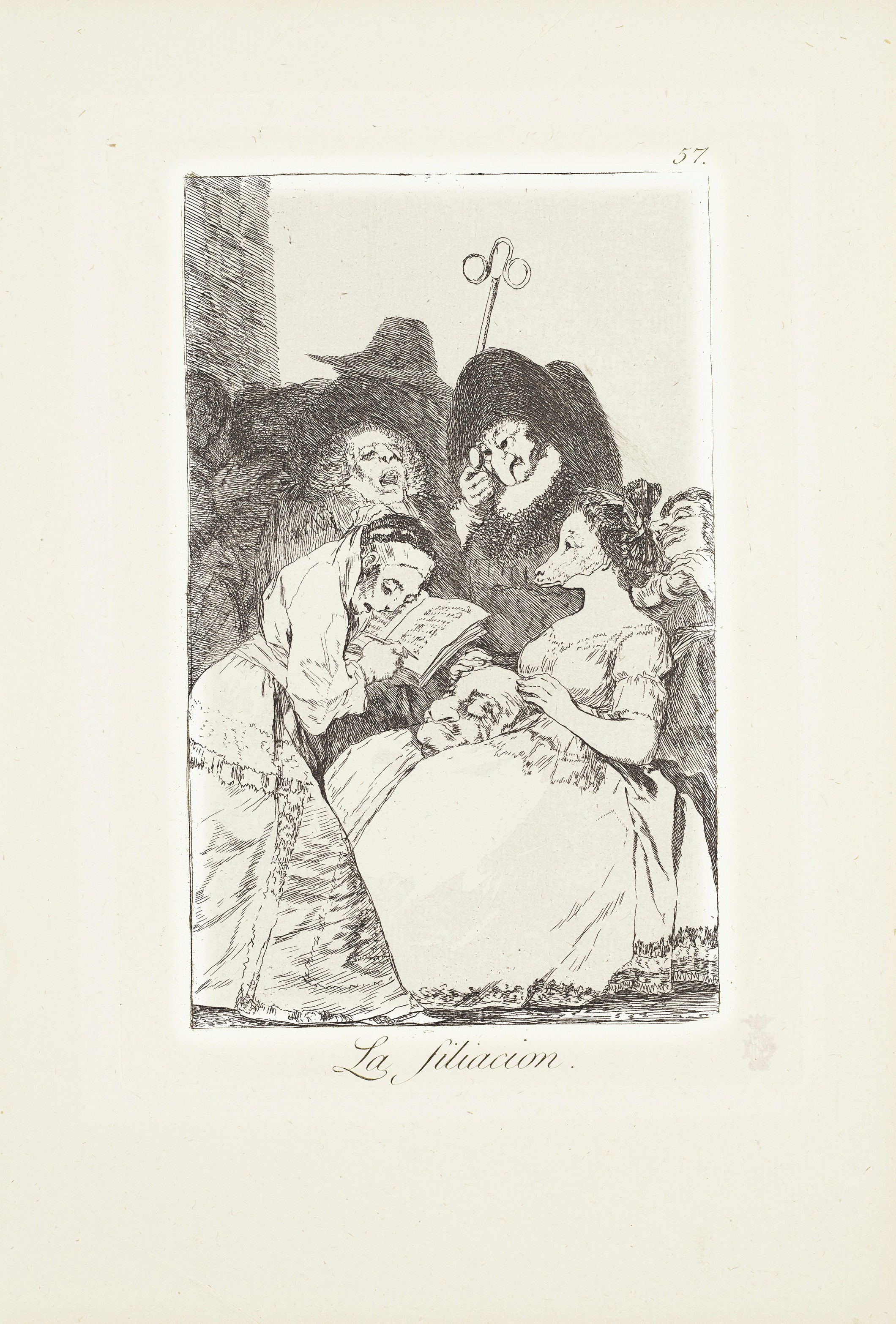 Francisco Goya — Три тарелки от: Los Caprichos (15, 47 и 57), изображение 3