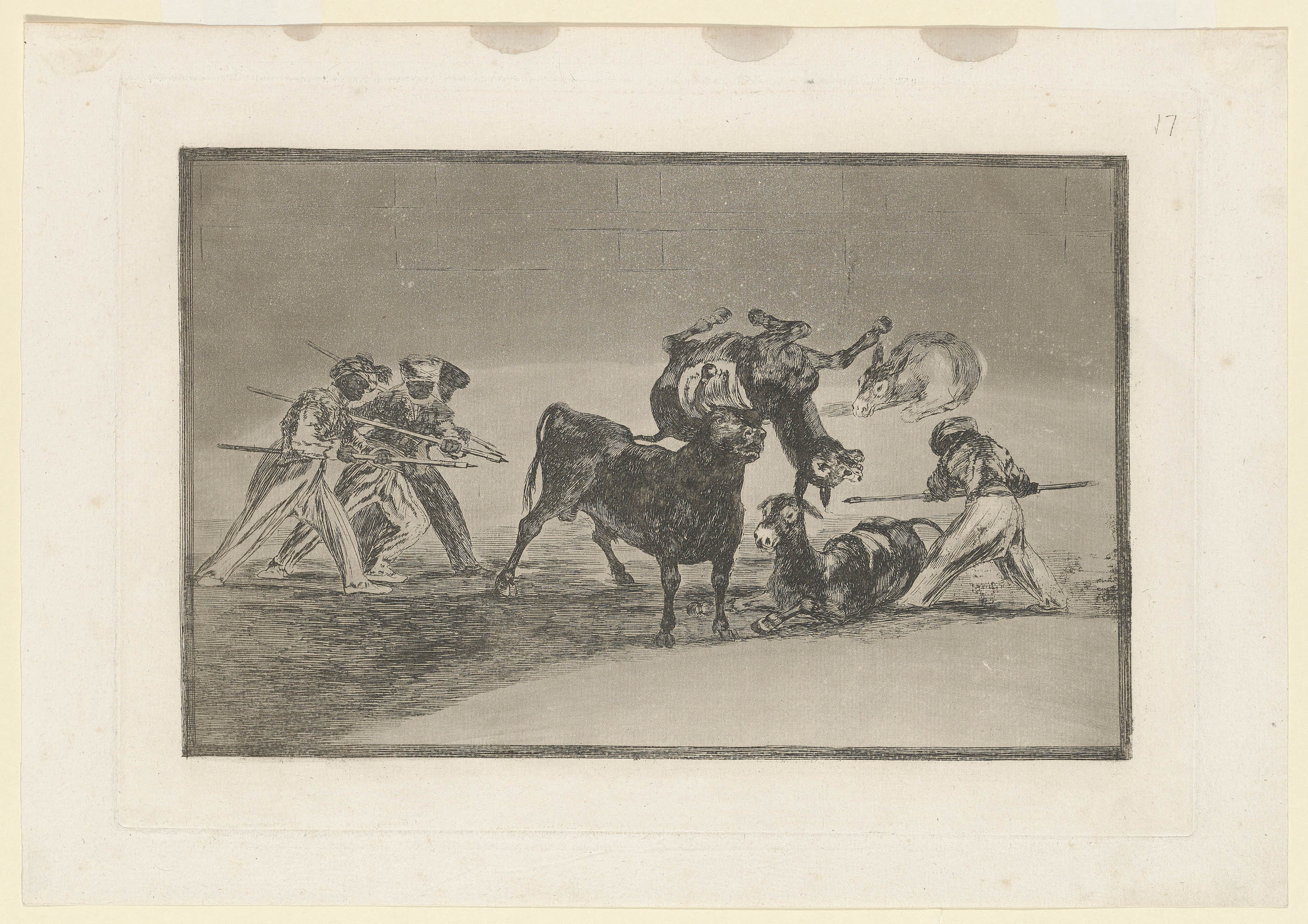 Francisco Goya — Пять тарелок от: La Tauromaquia (Д. 232, 240, 241, 245, 250; Х. 212, 220, 221, 225, 230), изображение 2