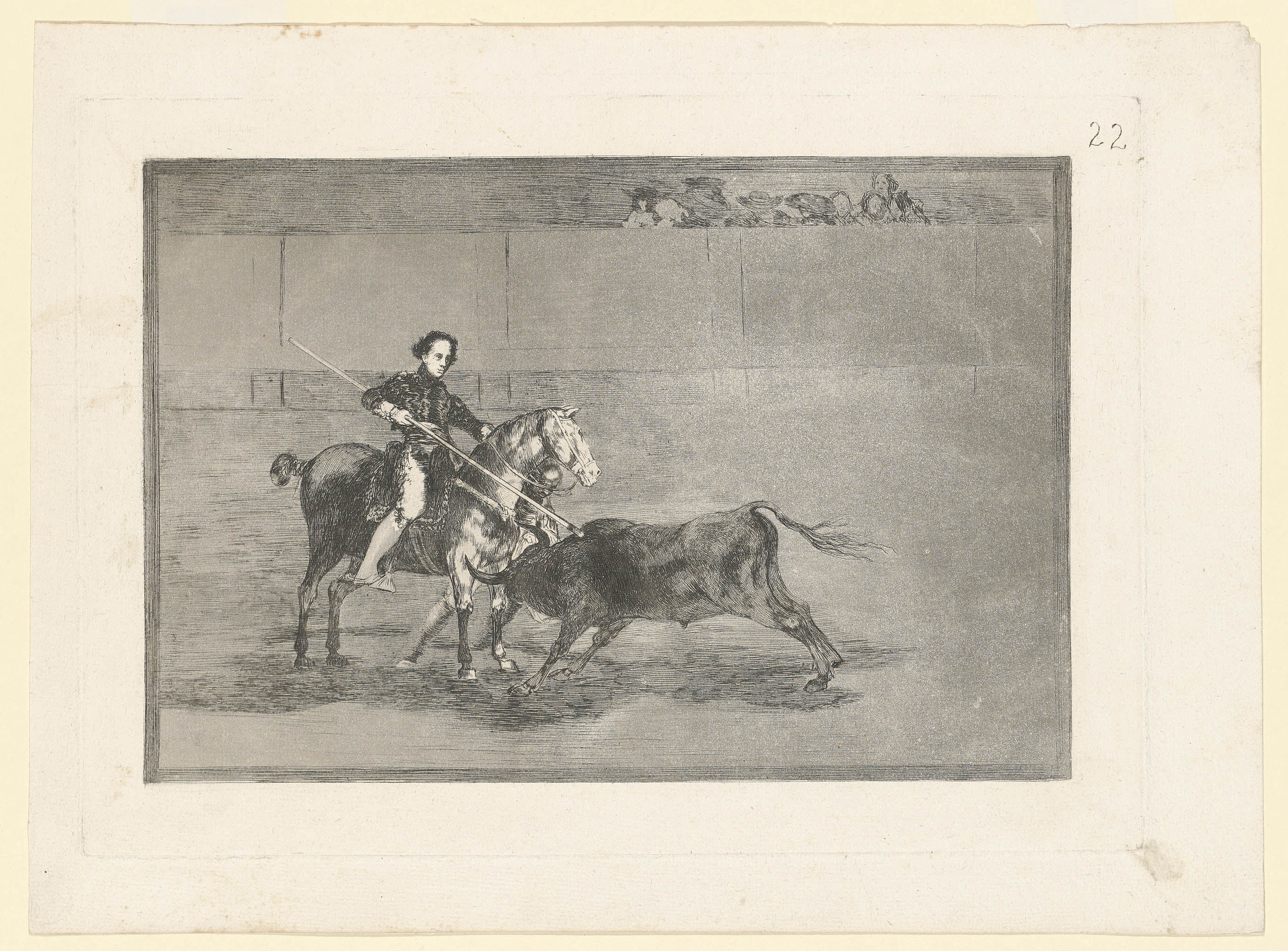 Francisco Goya — Пять тарелок от: La Tauromaquia (Д. 232, 240, 241, 245, 250; Х. 212, 220, 221, 225, 230), изображение 4
