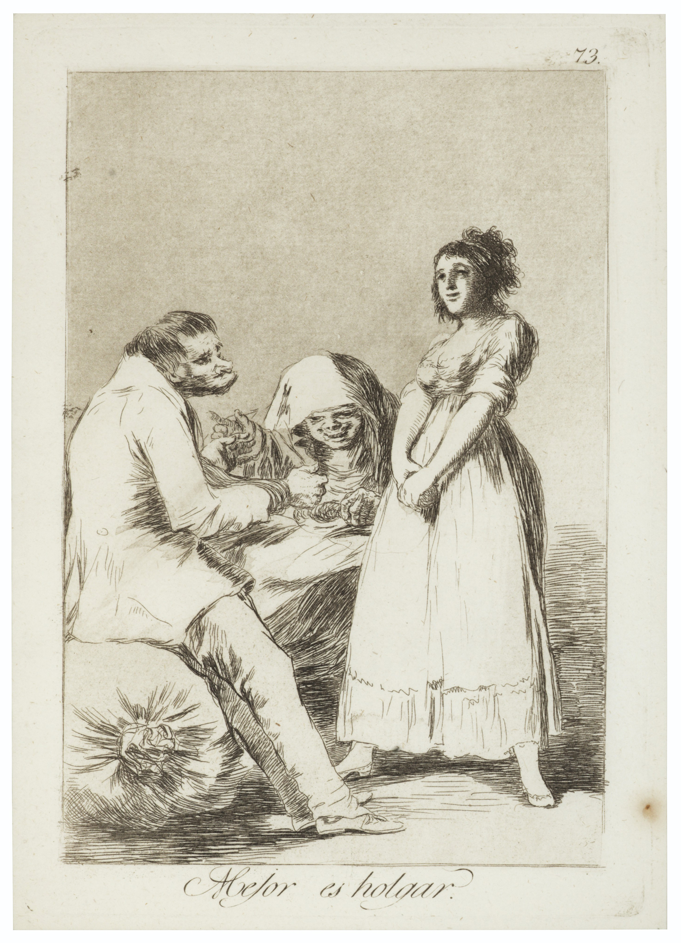 Francisco Goya — Три тарелки, от: Los Caprichos, изображение 3