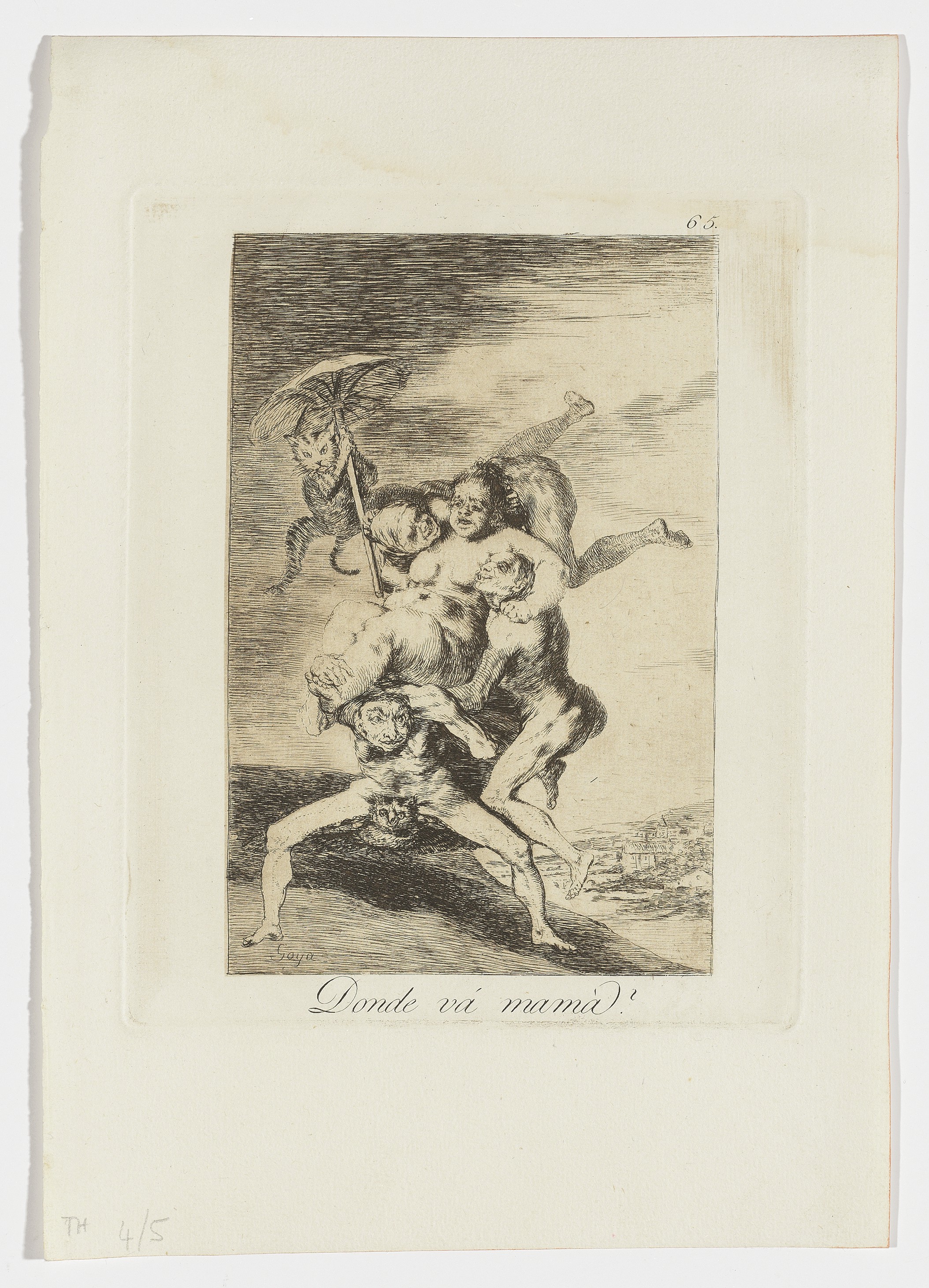 Francisco Goya — Три тарелки, от: Los Caprichos, изображение 3