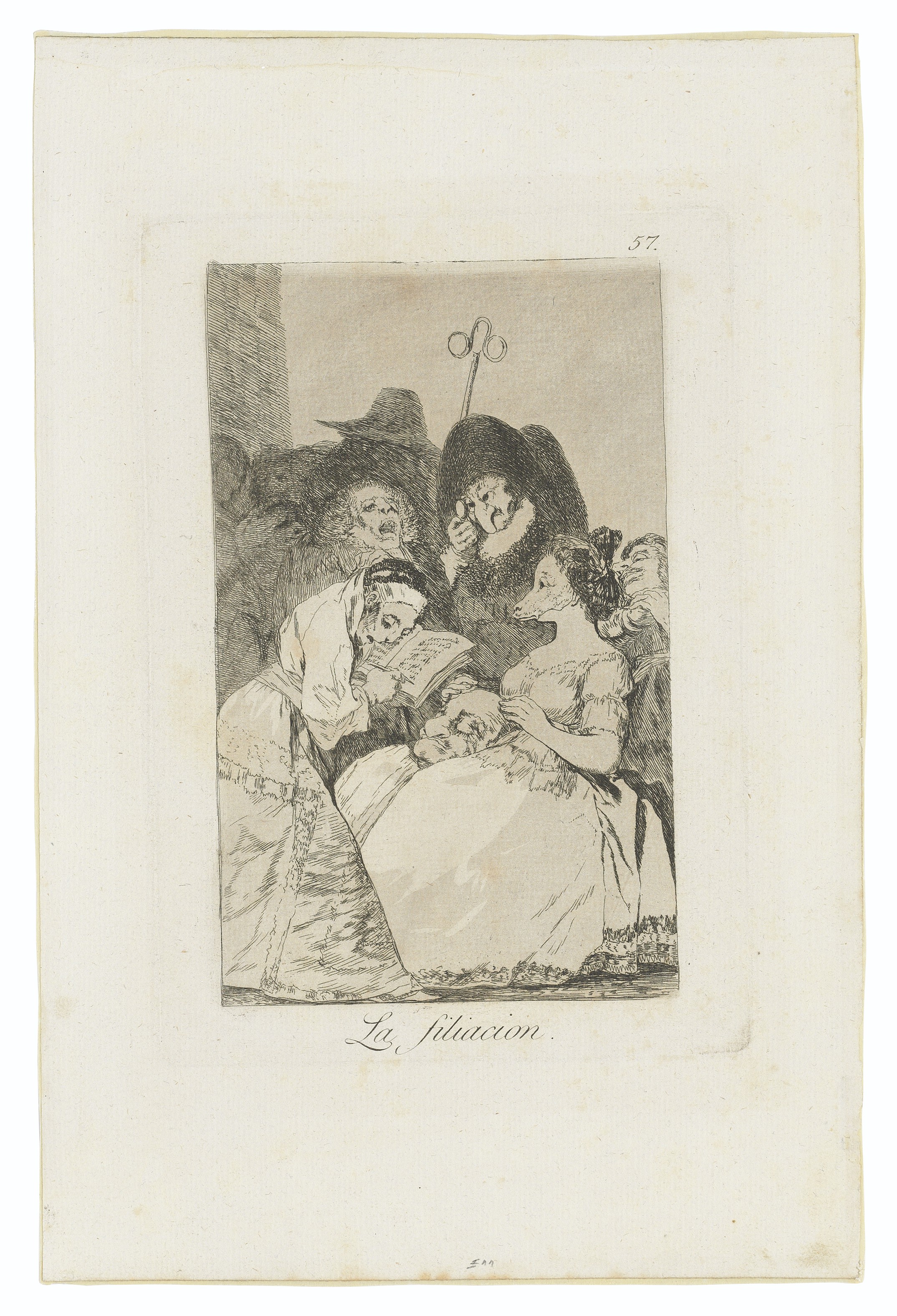 Francisco Goya — Четыре тарелки, от: Los Caprichos, изображение 3