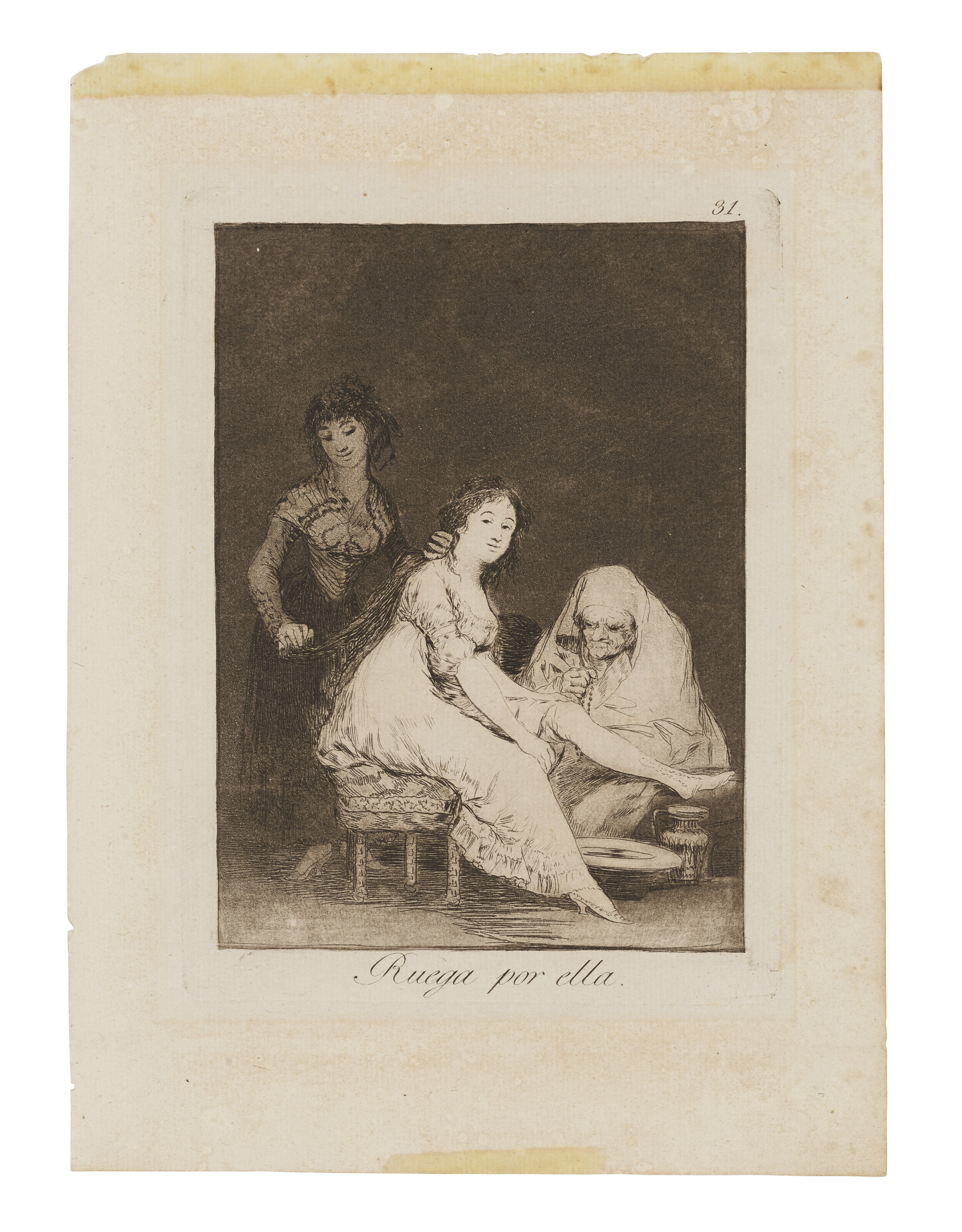 Francisco Goya — Руэга-пор-Элла , фото 31 из Лос-Капричос, изображение 2